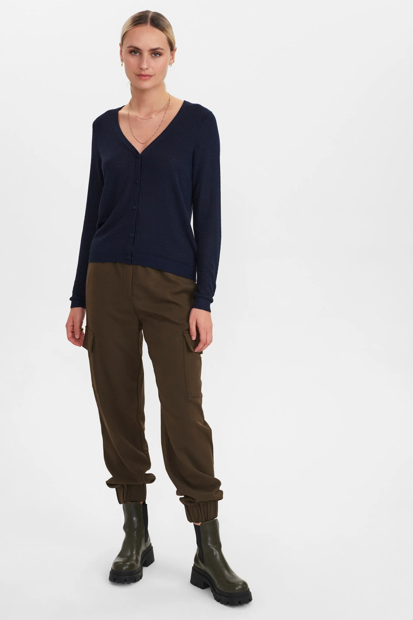 NUCASSIE-LS CARDIGAN - NOOS - Dark Sapphire - Image 3