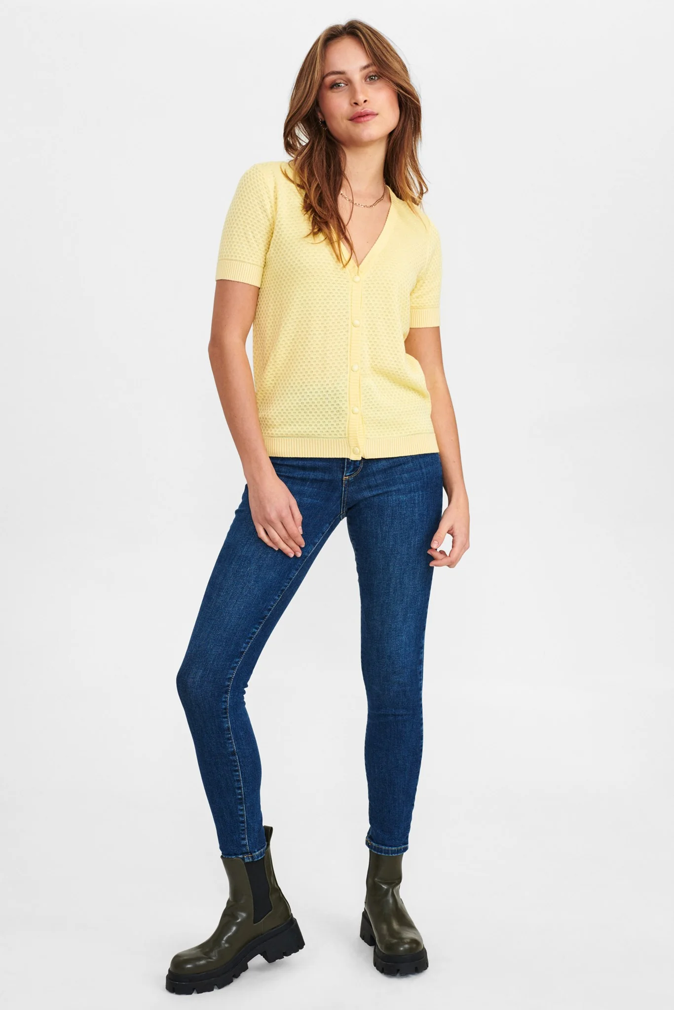 NUCASSIE V-NECK - NOOS - Popcorn - Image 3