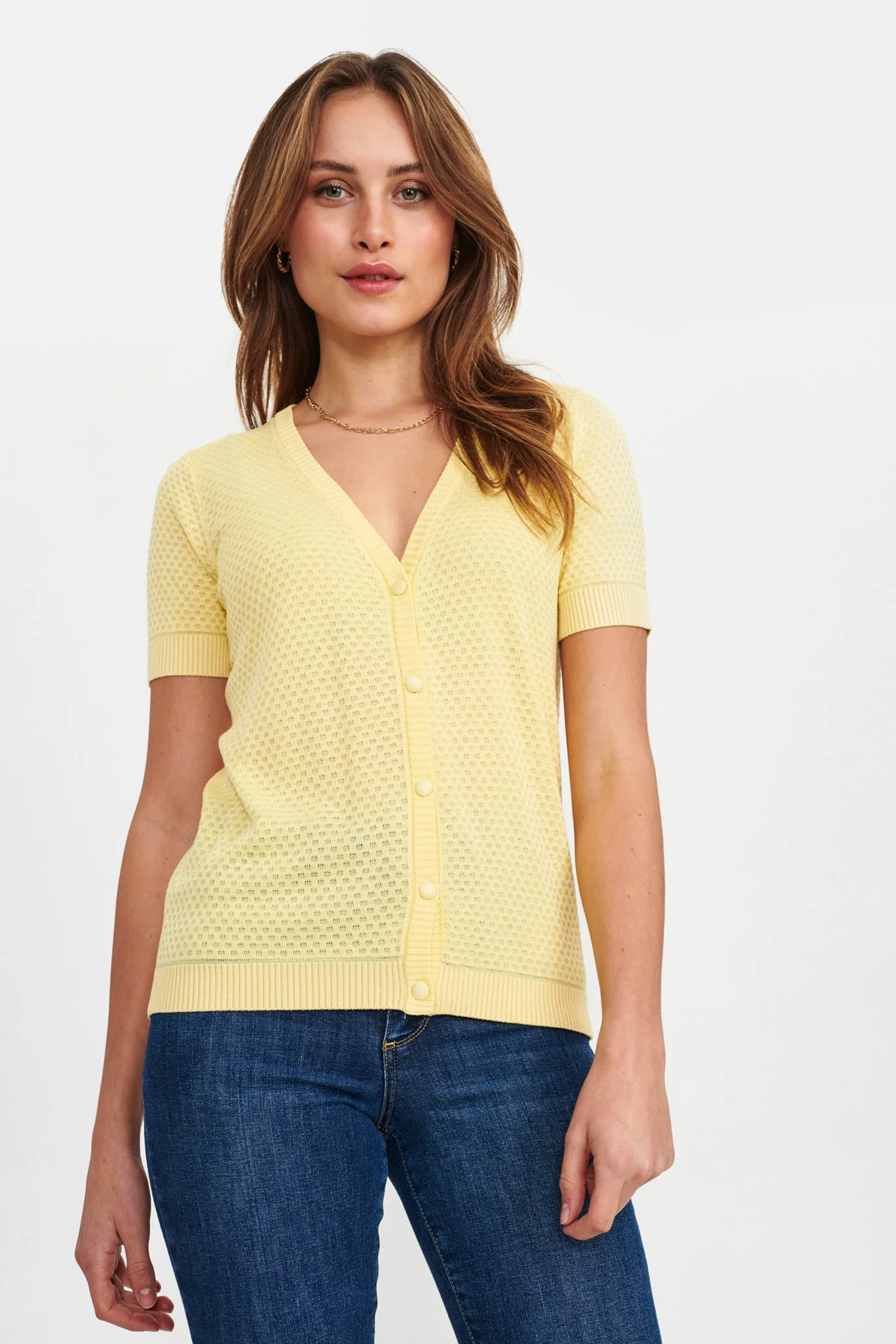 NUCASSIE V-NECK - NOOS - Popcorn - Image 6