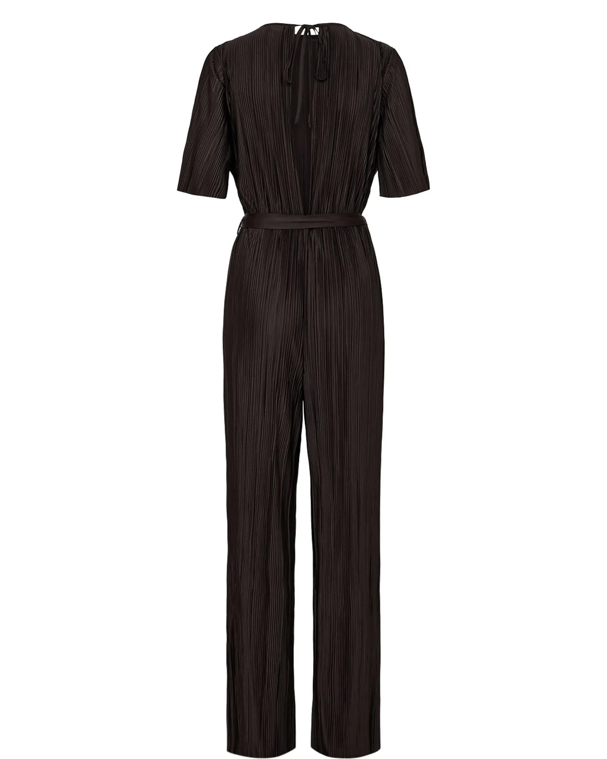 NUCASSY PLISSE JUMPSUIT  - Black Coffee - Image 7