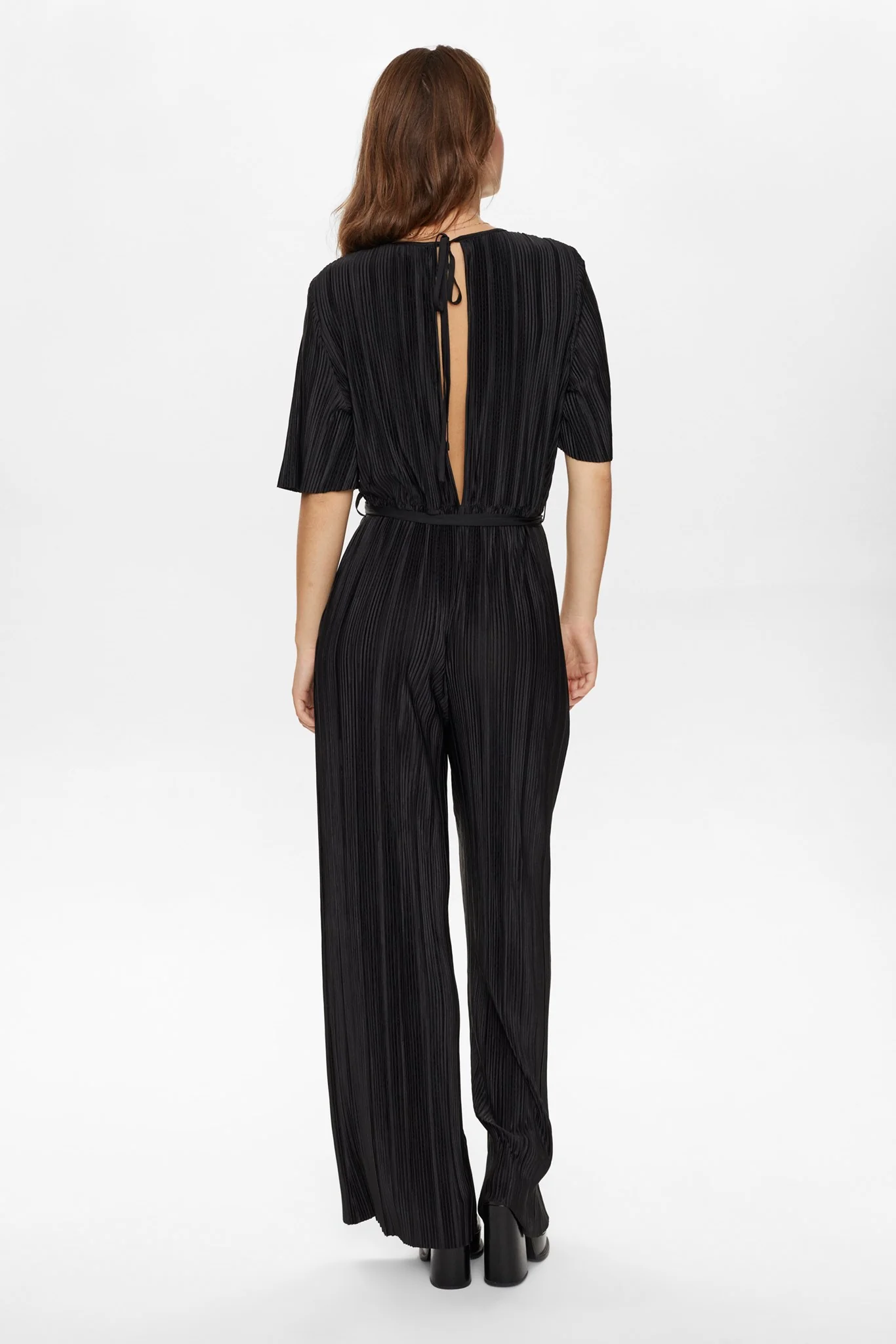 NUCASSY PLISSE JUMPSUIT  - Caviar - Image 2