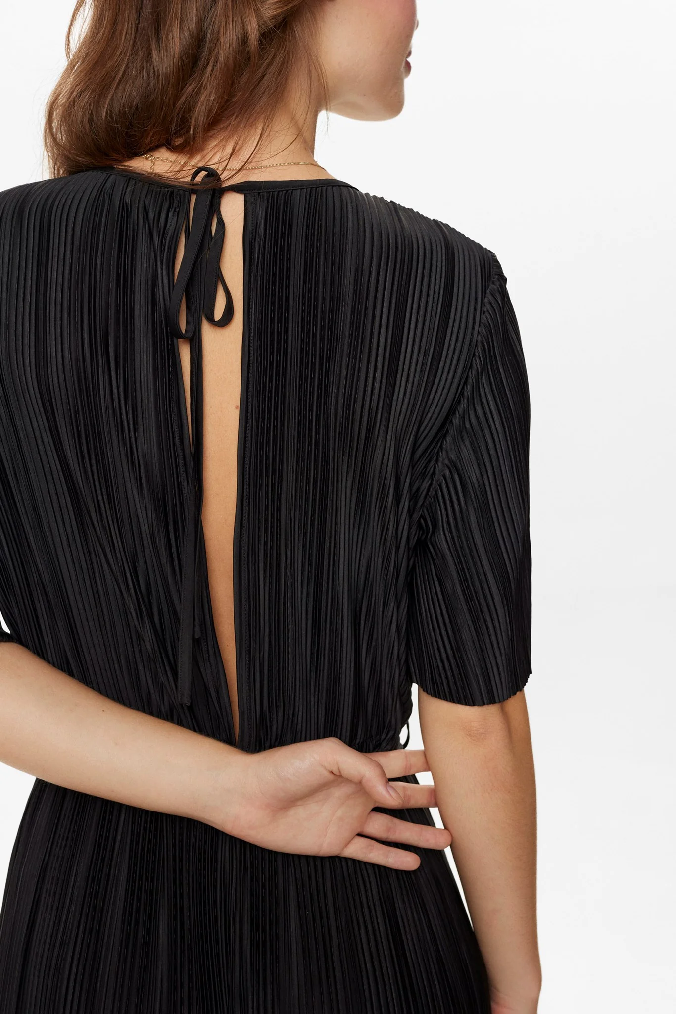 NUCASSY PLISSE JUMPSUIT  - Caviar - Image 5