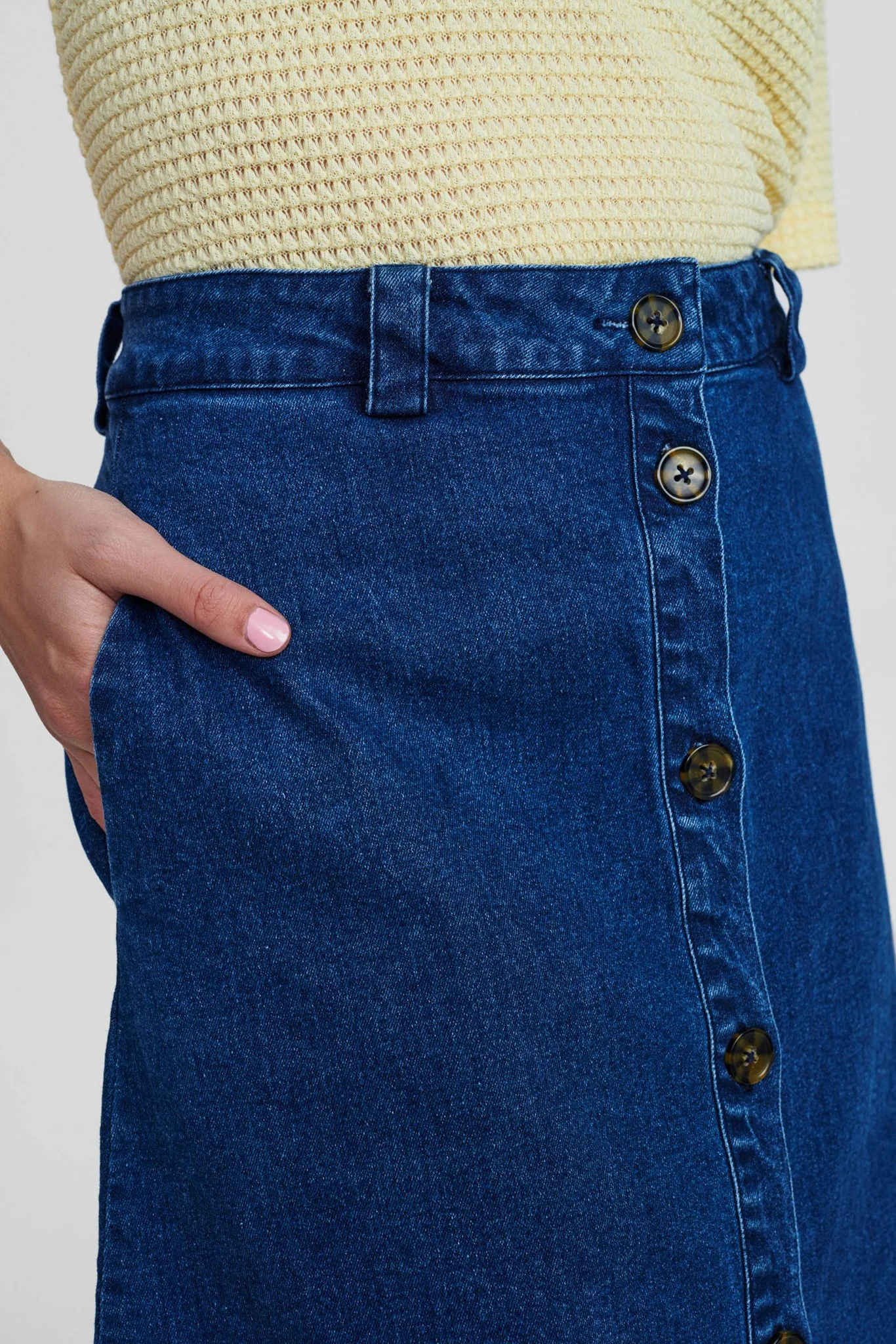 NUCATALEYA SKIRT  - Medium Blue Denim - Image 4