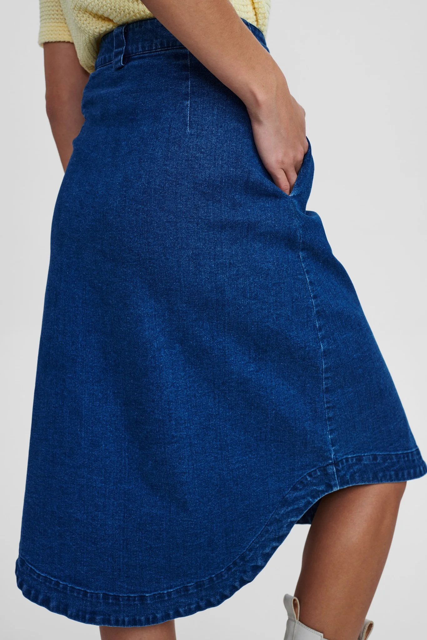 NUCATALEYA SKIRT  - Medium Blue Denim - Image 5