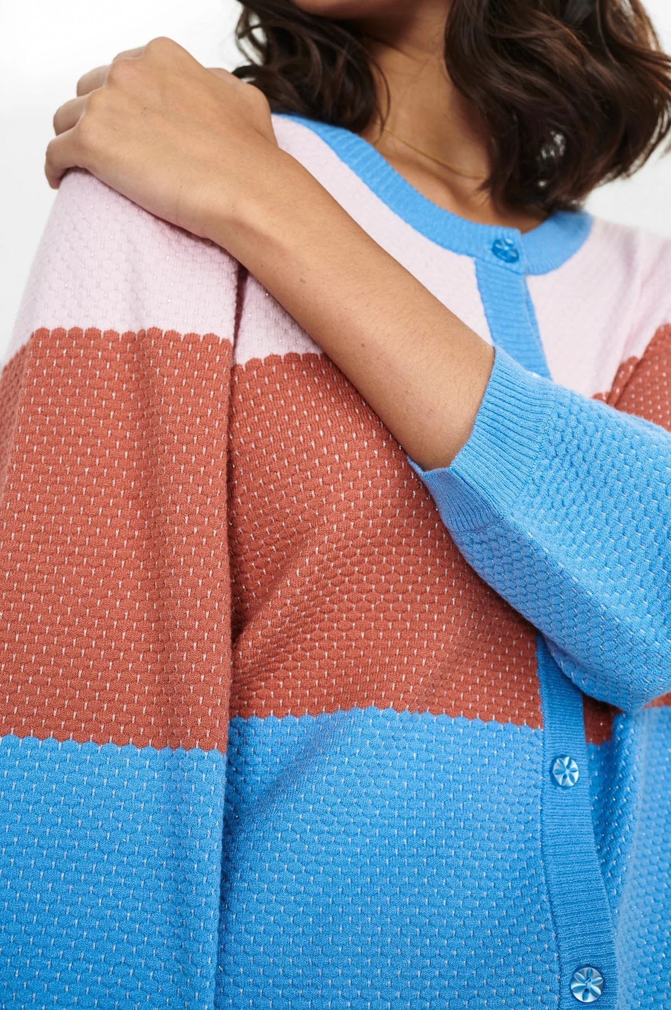 NUCATARINA CARDIGAN - Della Robbia Blue - Image 5
