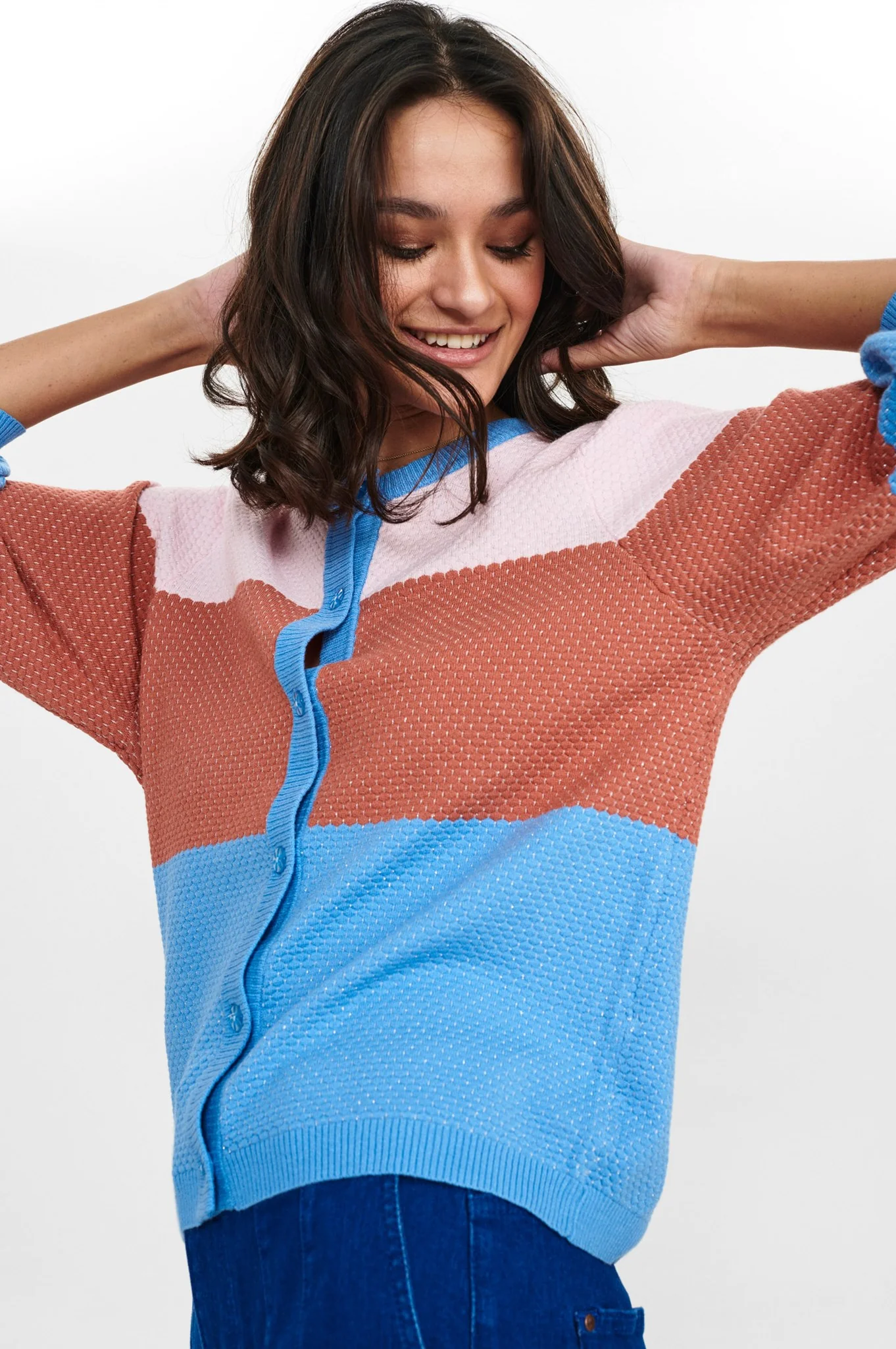 NUCATARINA CARDIGAN - Della Robbia Blue - Image 6