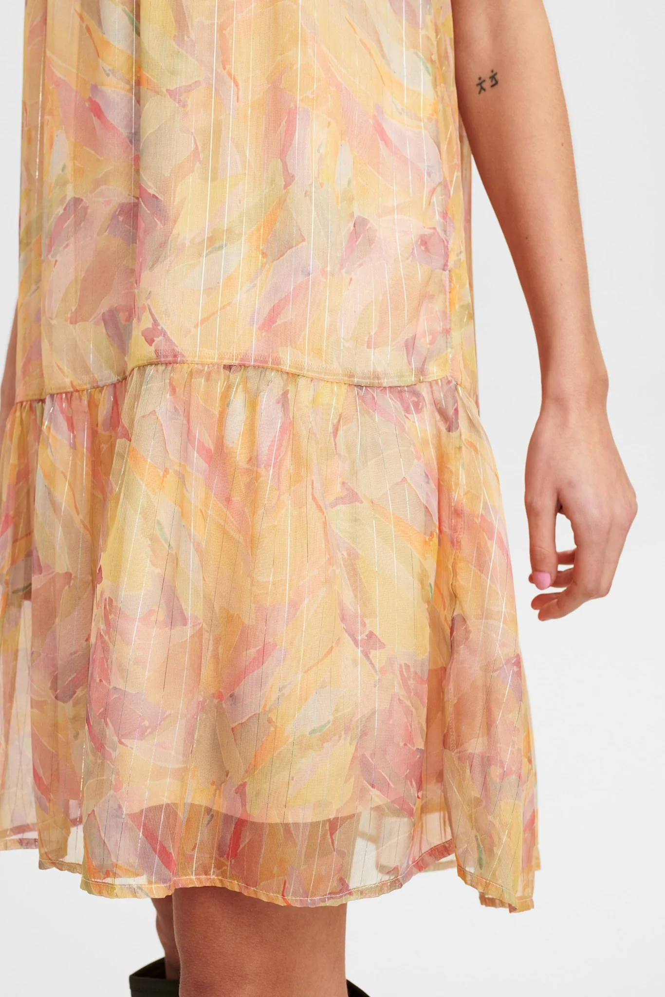 NUCATICHE SHORT DRESS - Peach Cobbler - Image 5