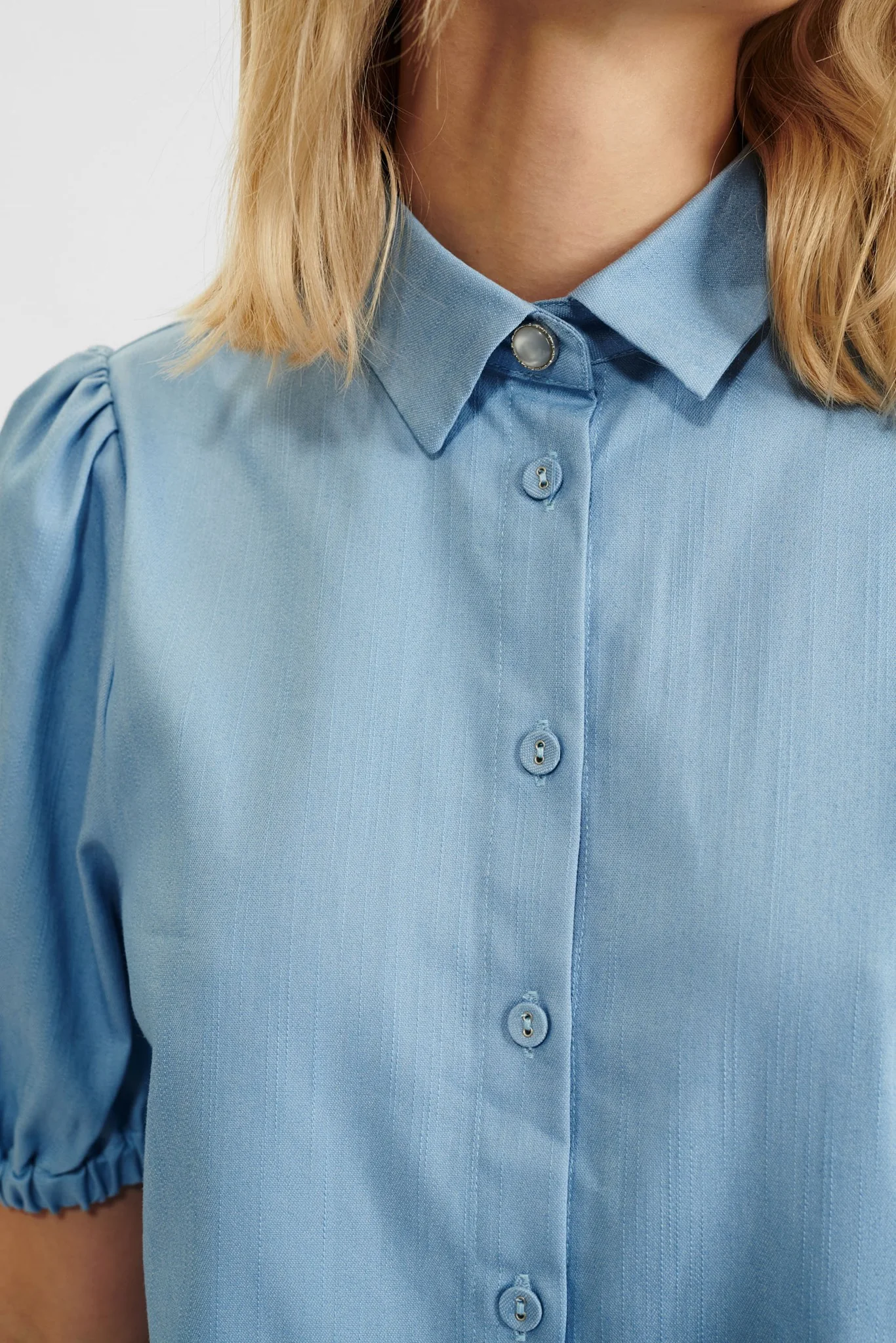 NUCATLYN SHIRT - Light Blue Denim - Image 4