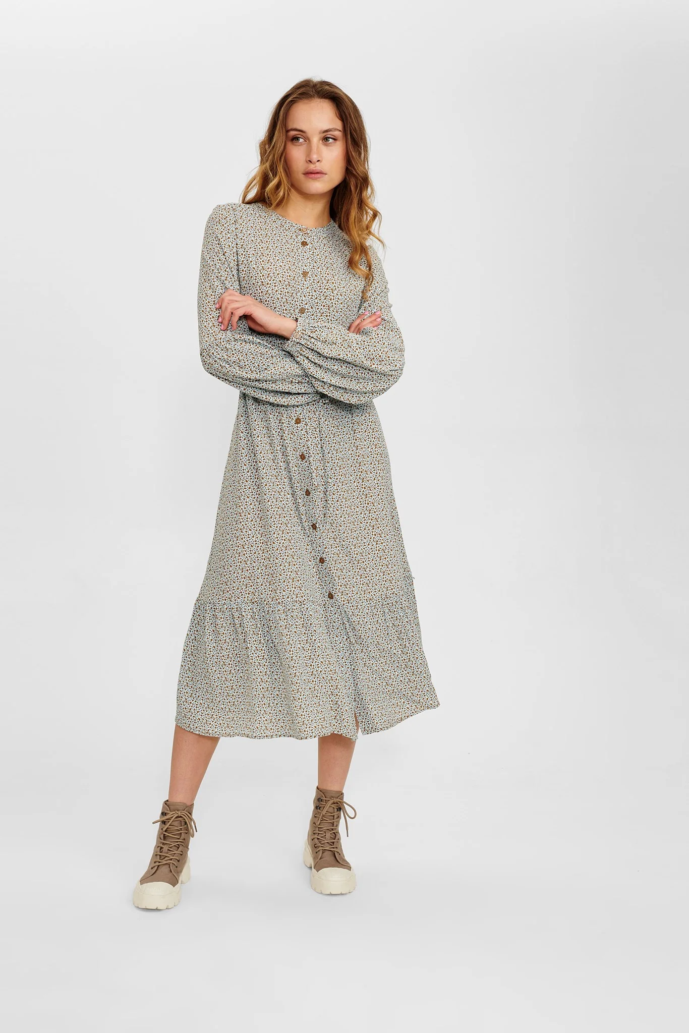 NUCECELIA CASEY DRESS - Cashmere Blue - Image 3