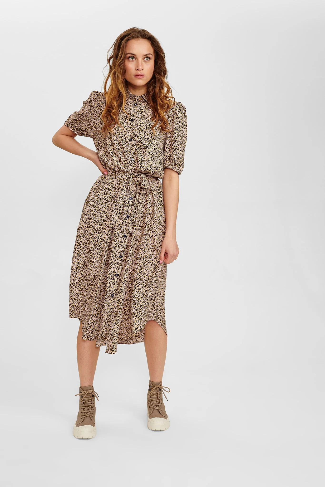 NUCECELIA SHIRT DRESS - Evening Sand - Image 3