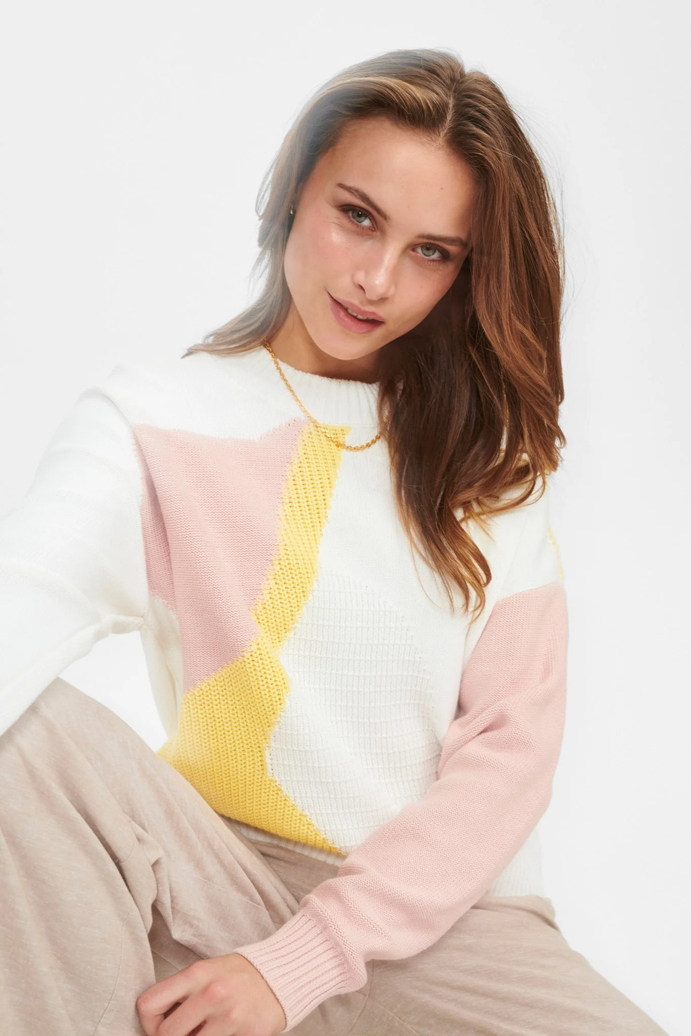 NUCECILY PULLOVER - Cloud Dancer - Image 5