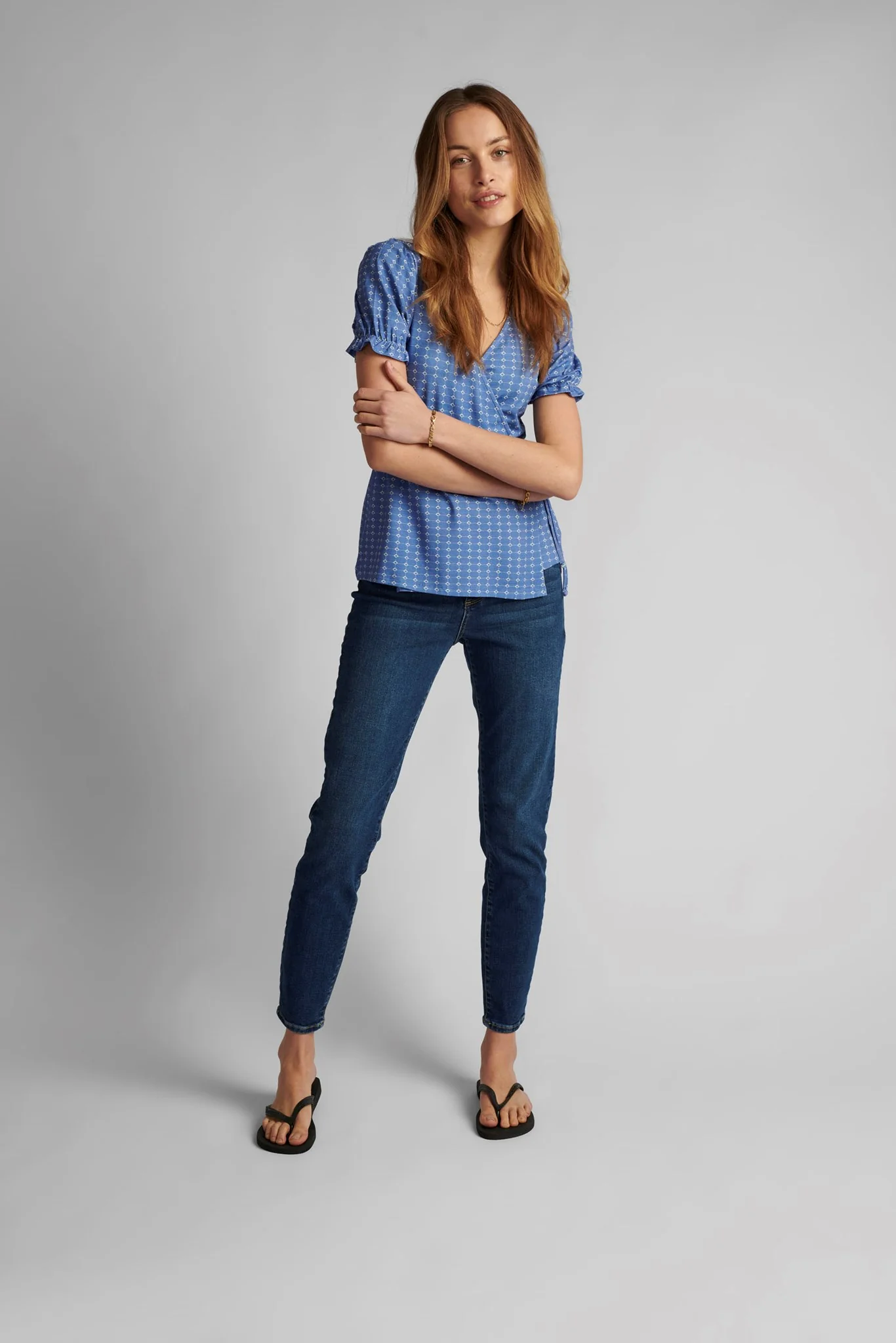 NUCERISE BLOUSE - Wedgewood - Image 3