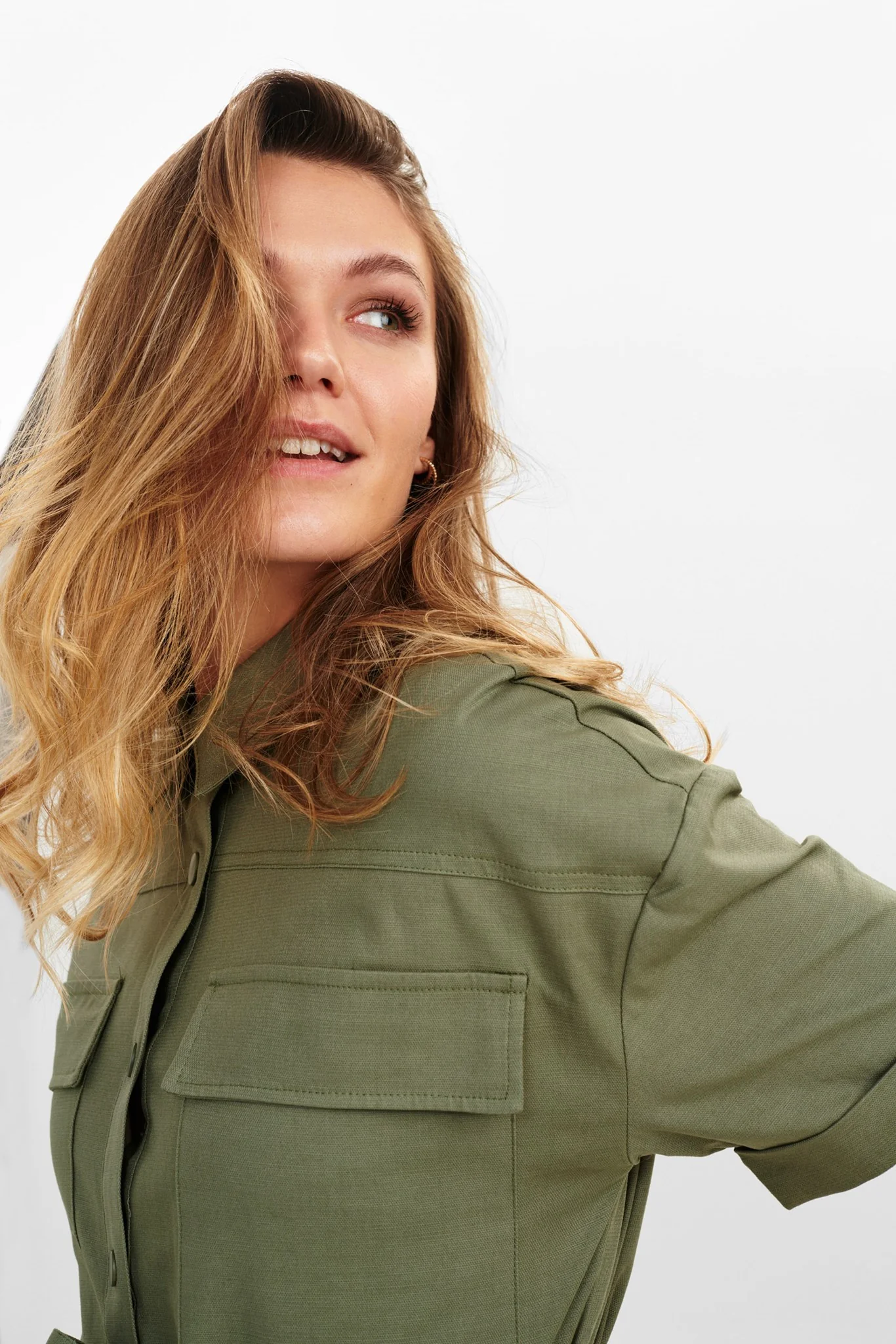 NUCESARINA DRESS - Deep Lichen Green - Image 6