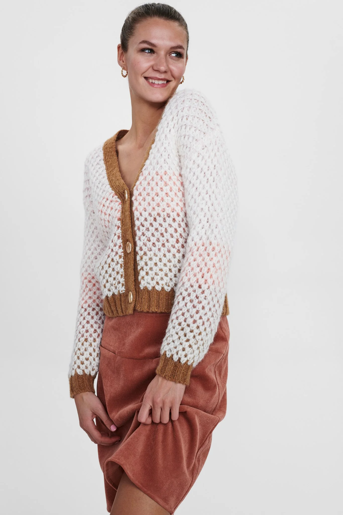 NUCESARINE CARDIGAN - Chalk Pink - Image 6