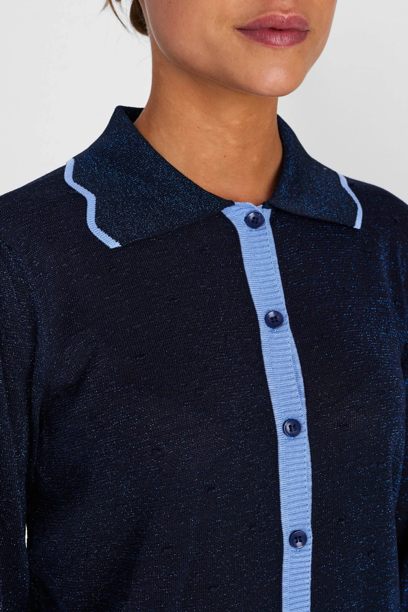 NUCHANDRA CARDIGAN - Dark Sapphire - Image 4