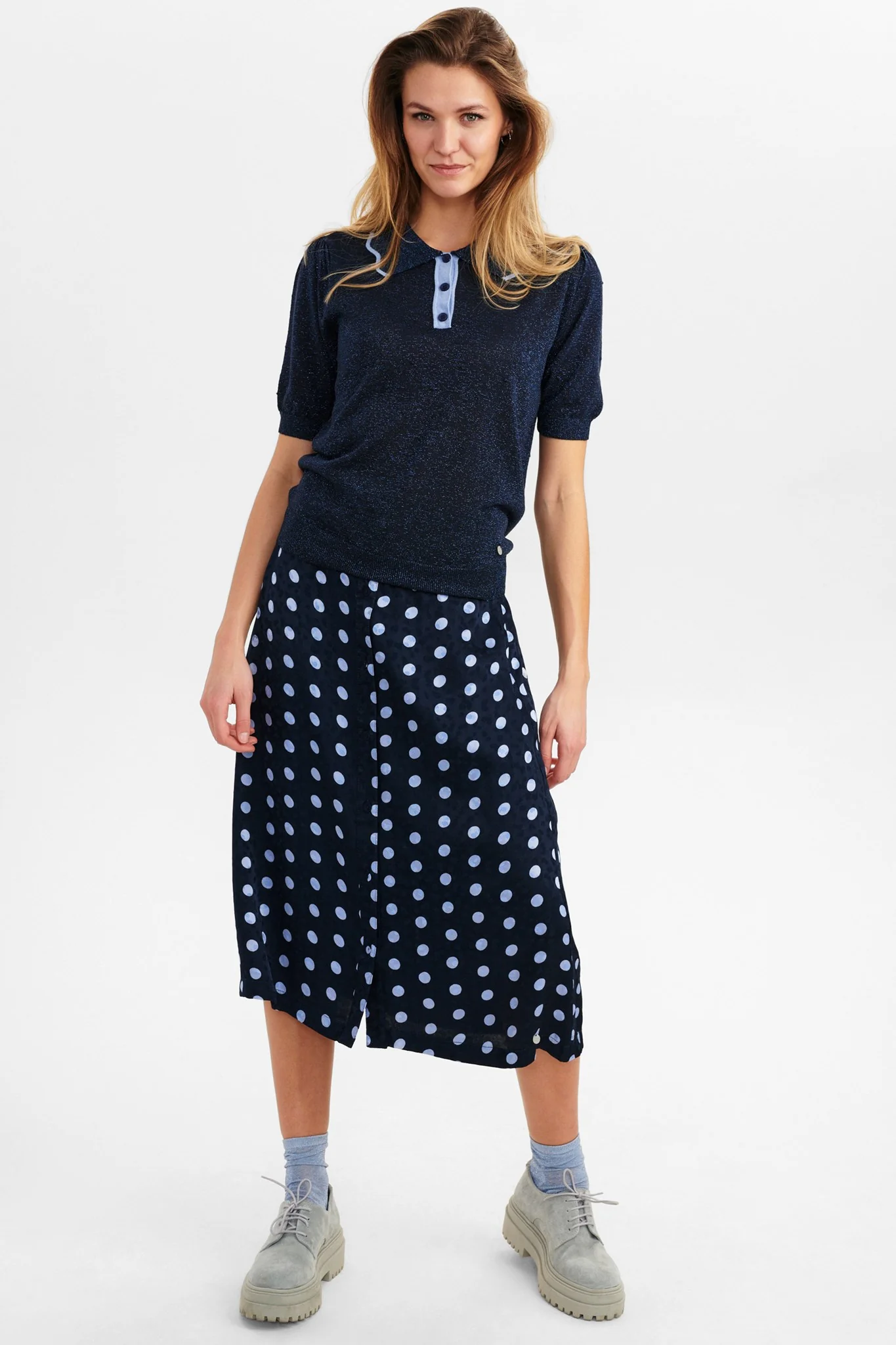 NUCHANDRA SS PULLOVER - Dark Sapphire - Image 3