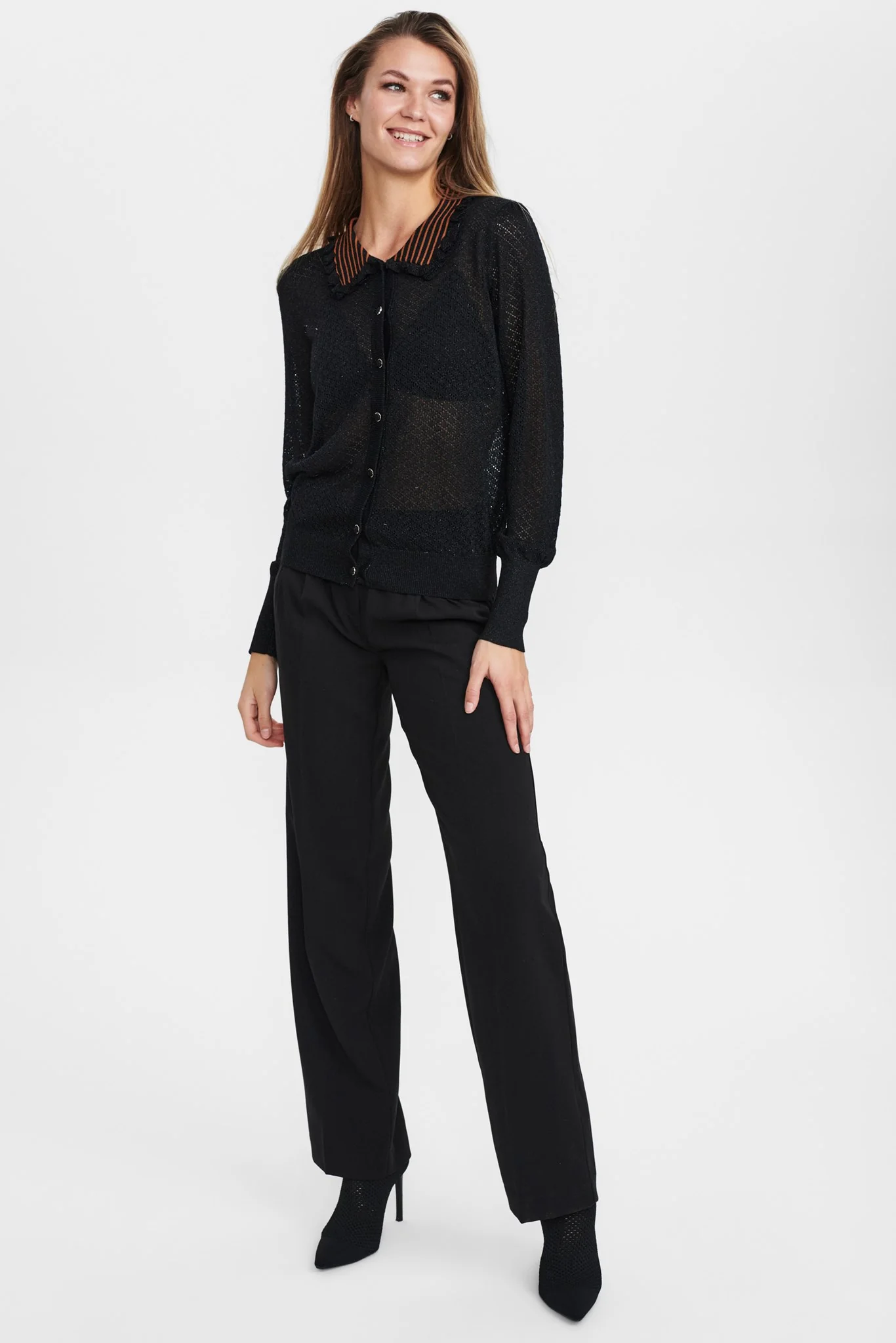 NUCHANTARA CARDIGAN - Caviar - Image 3