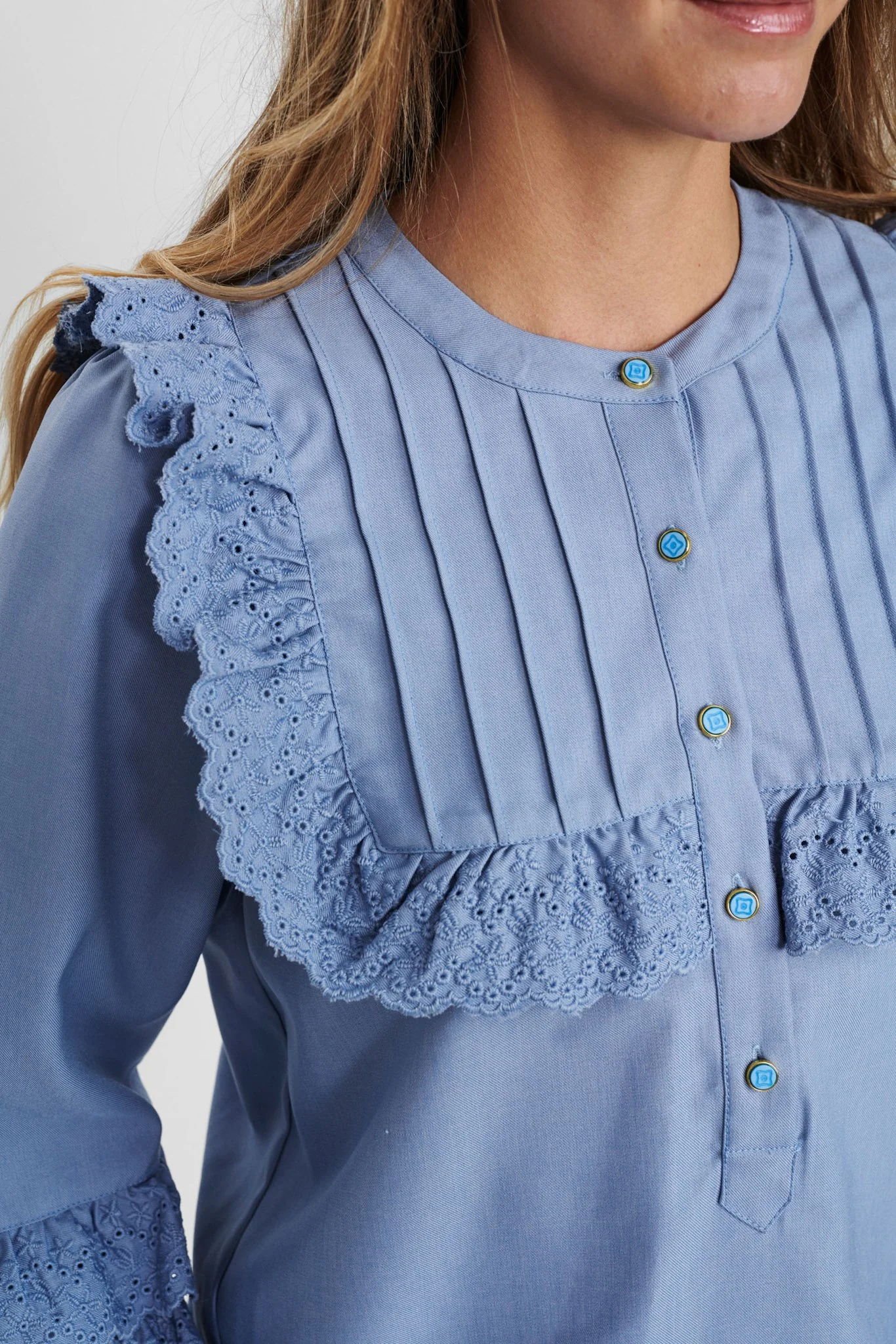 NUCHARLIZE BLOUSE - Della Robbia Blue - Image 4