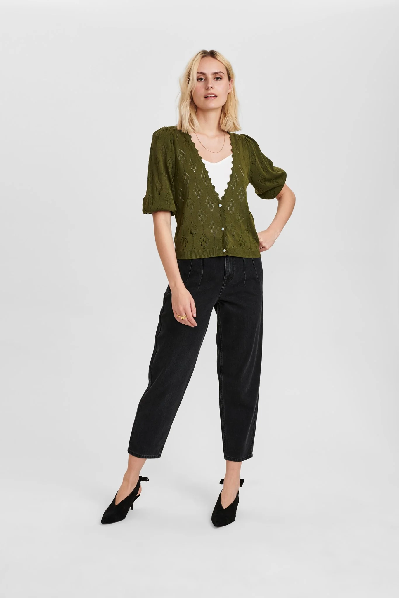 NUCHARO CARDIGAN - Grape leaf - Image 3