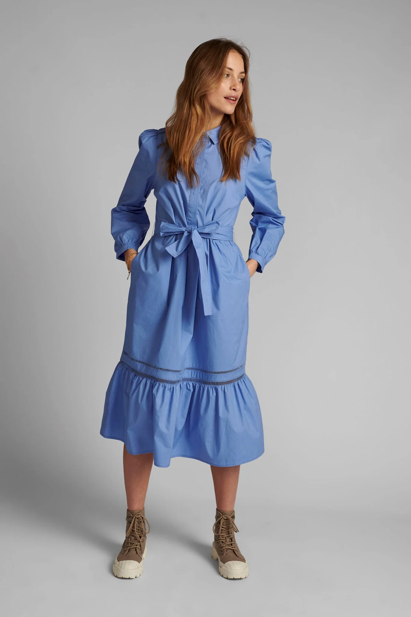 NUCHERIE DRESS - Wedgewood - Image 3