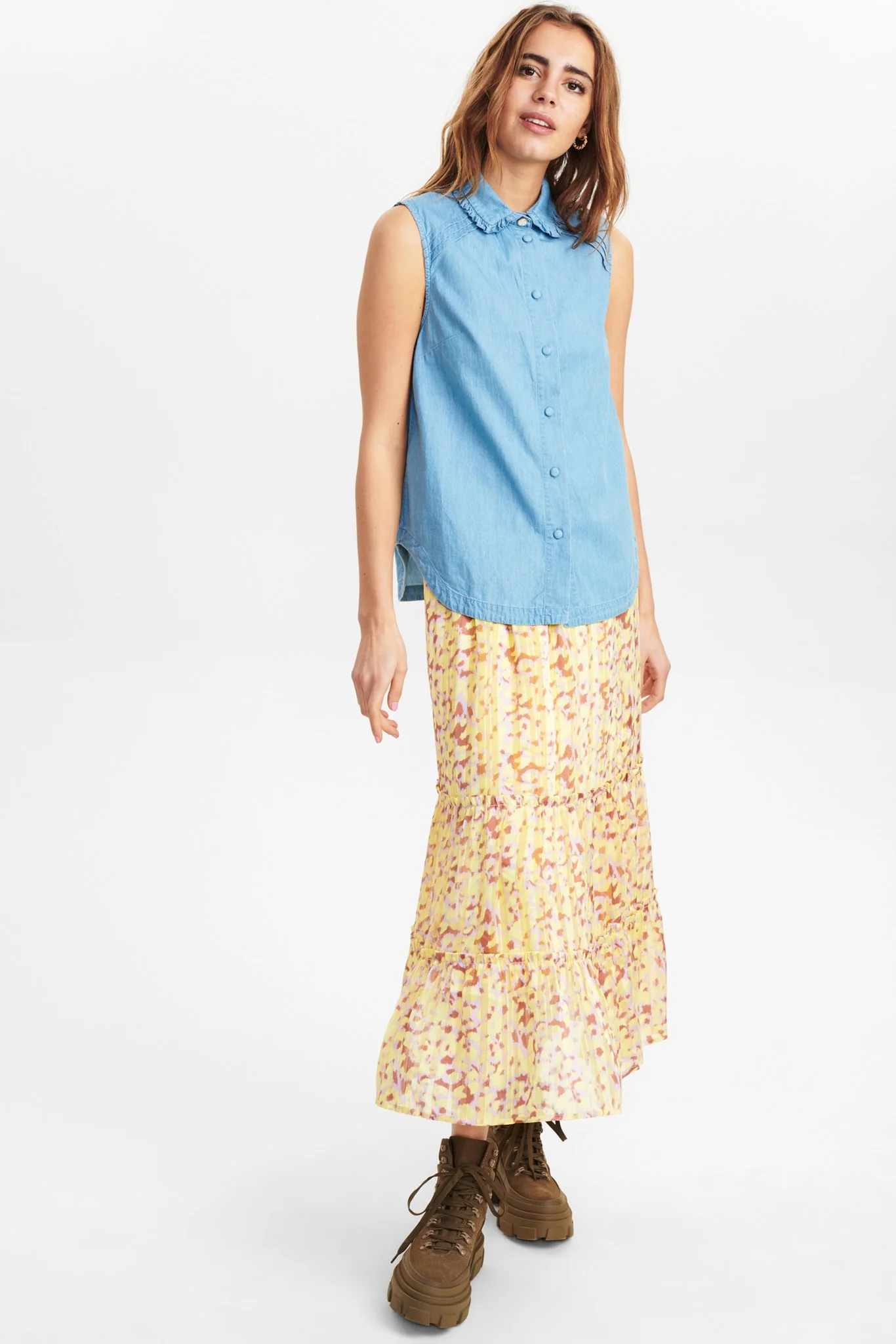 NUCHERITH SHIRT - Medium Blue Denim - Image 3