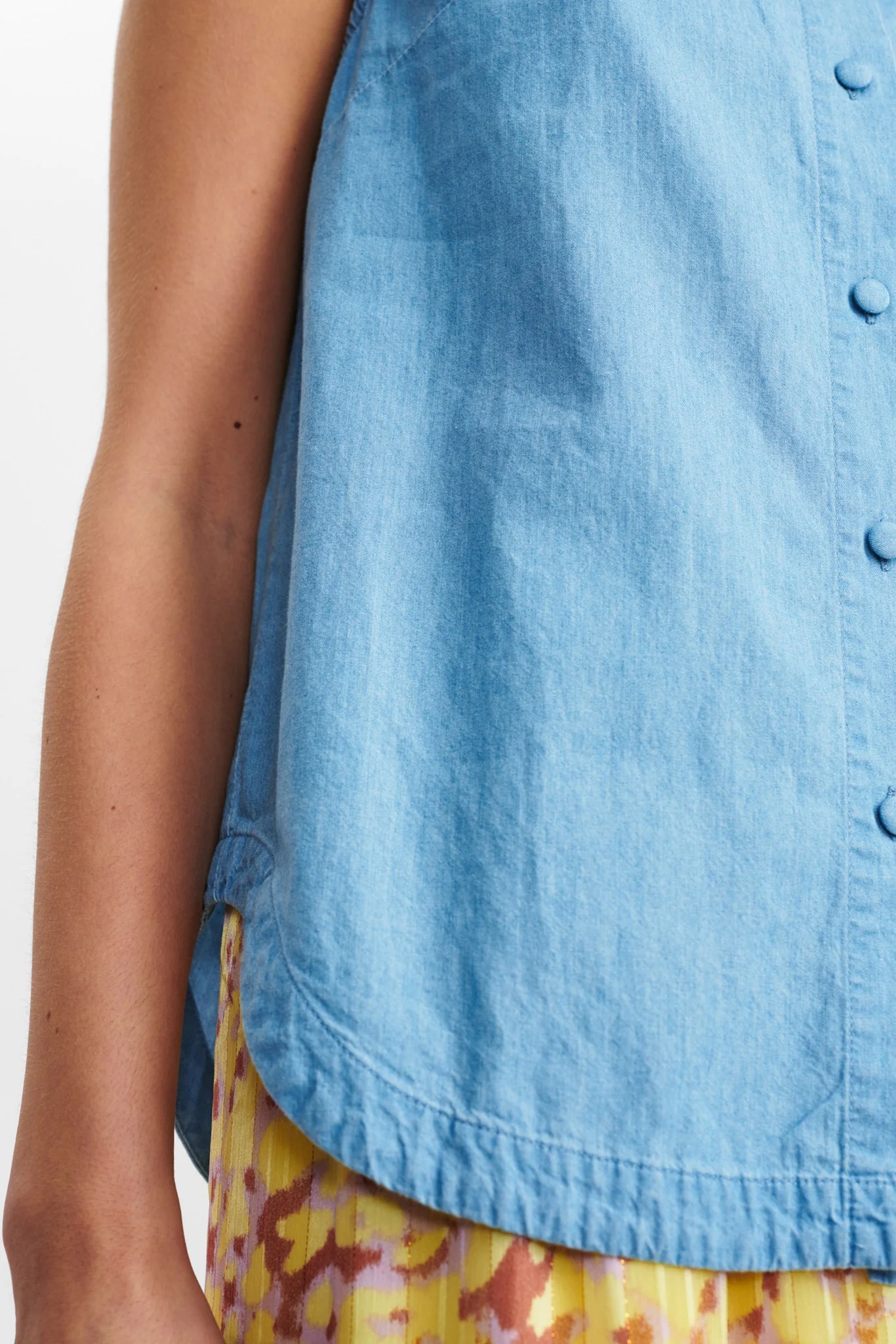NUCHERITH SHIRT - Medium Blue Denim - Image 5