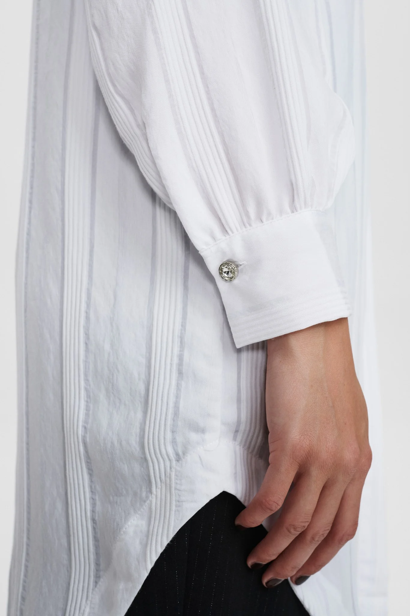 NUCHESNEY LONG SHIRT - Bright White - Image 5