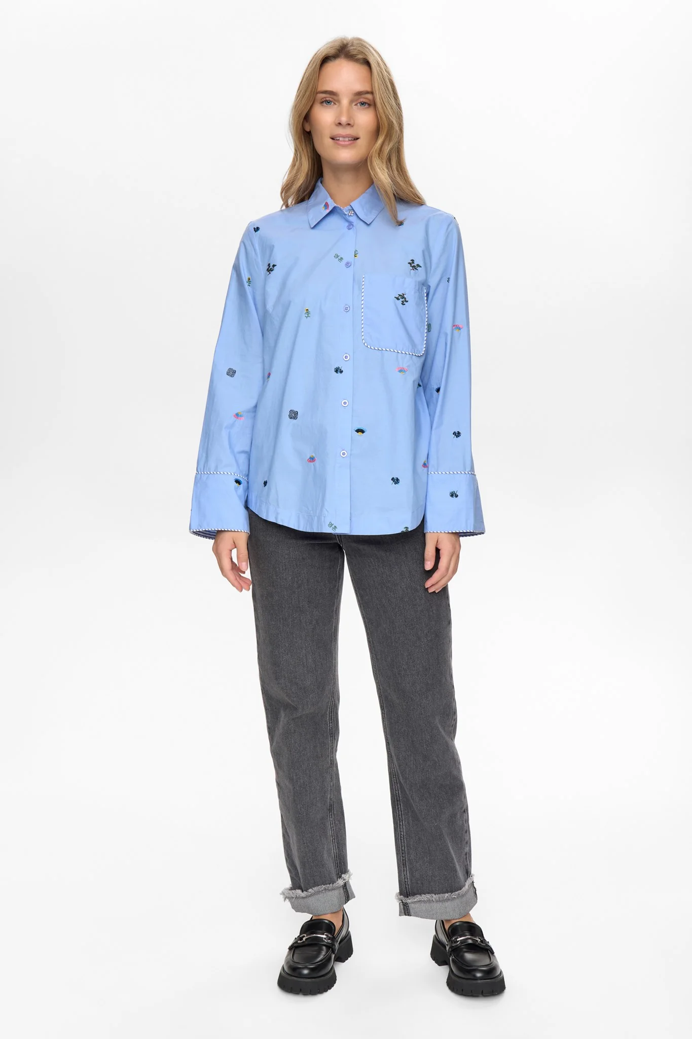 NUCHIRO BOXY SHIRT - Hydrangea - Image 3
