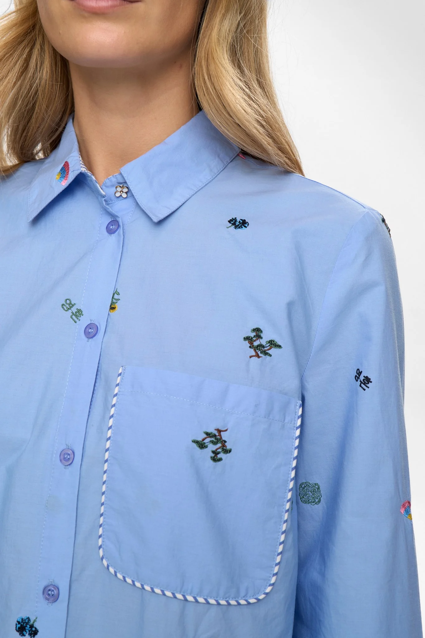 NUCHIRO BOXY SHIRT - Hydrangea - Image 4