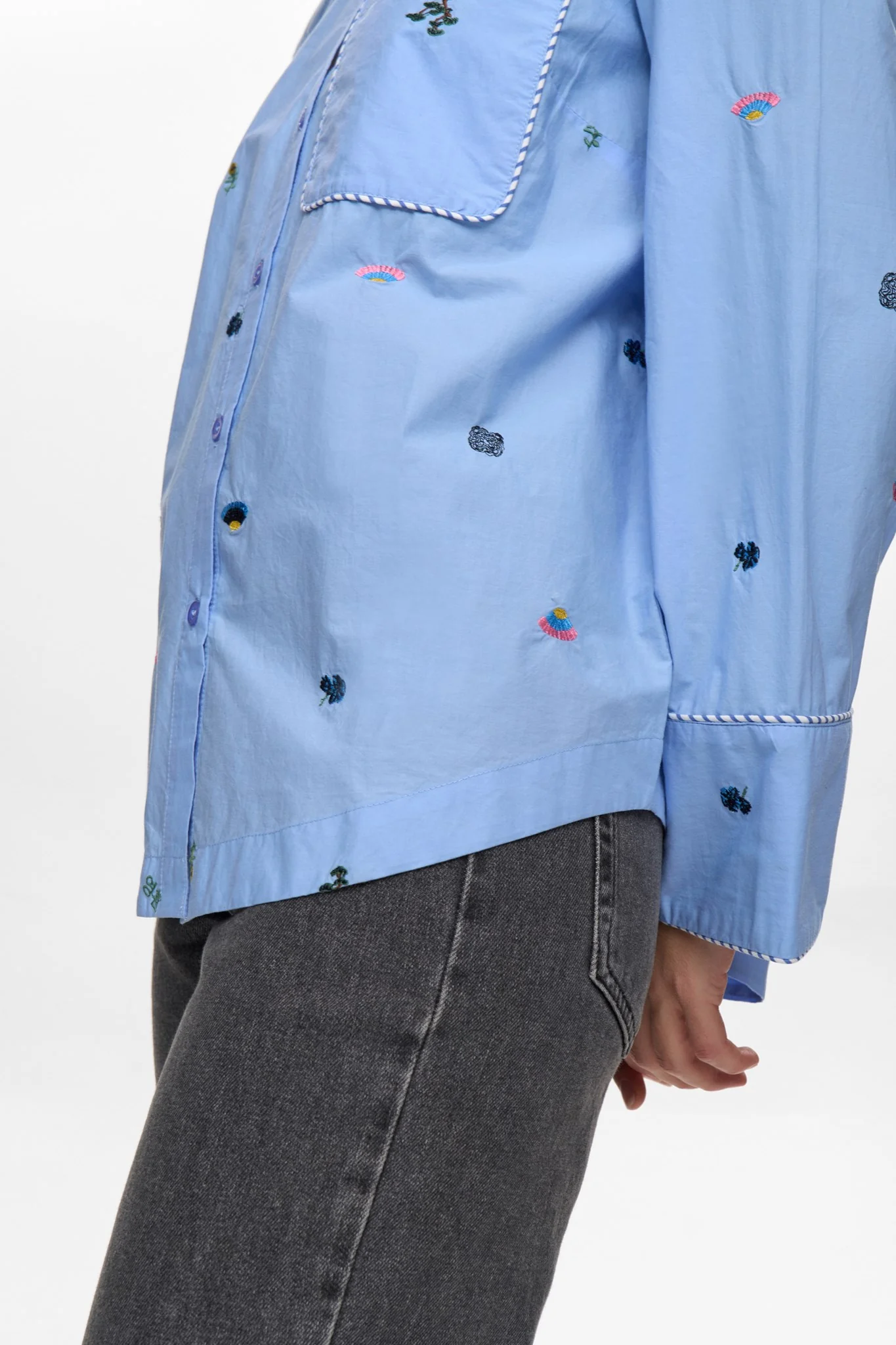 NUCHIRO BOXY SHIRT - Hydrangea - Image 5