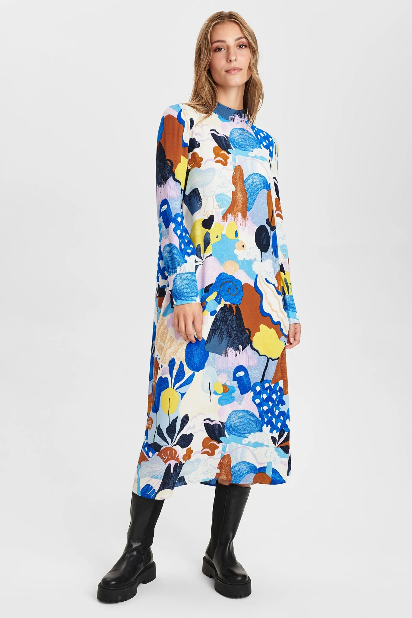 NUCICELY LONG DRESS - Princess Blue - Image 6