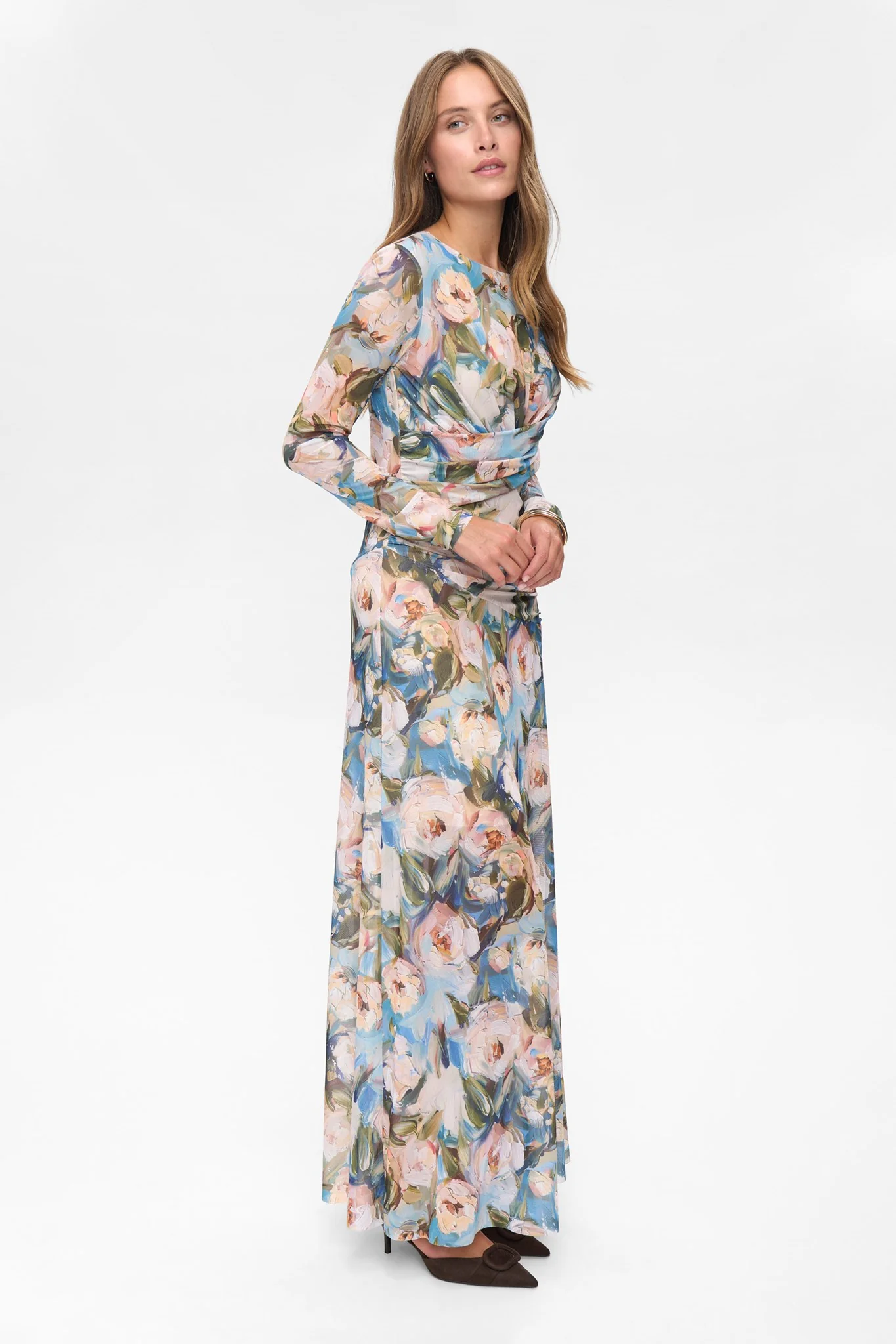 NUCIRRI MESH DRESS - Chateau Gray - Image 3