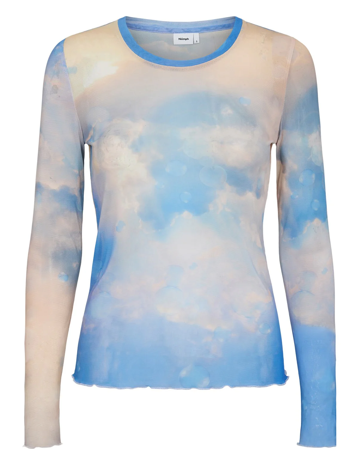 NUCLOUDYA MESH BLOUSE - Cerulean - Image 3