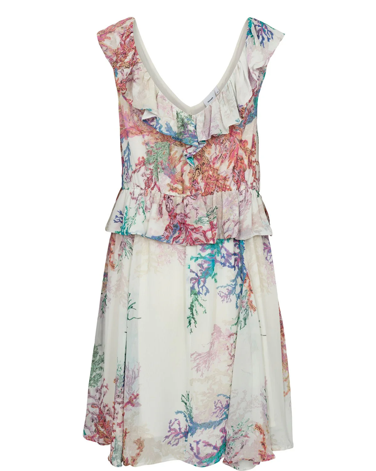 NUCORAL RUFFLE DRESS - Cloud Dancer - Image 7