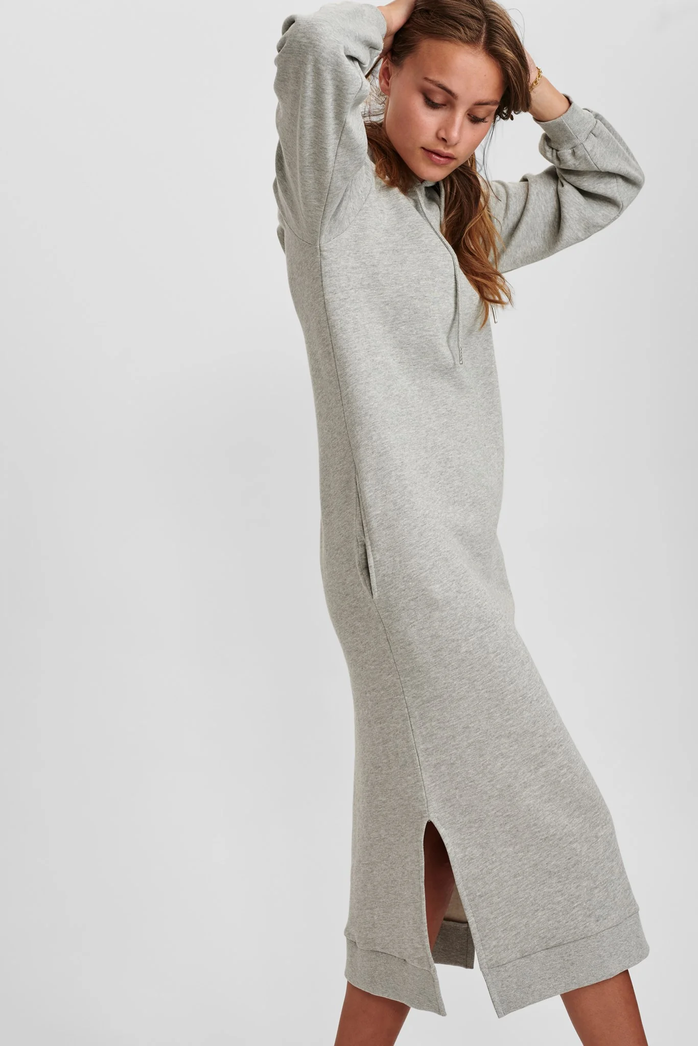 NUCORSICA DRESS - Medium Grey mel - Image 6