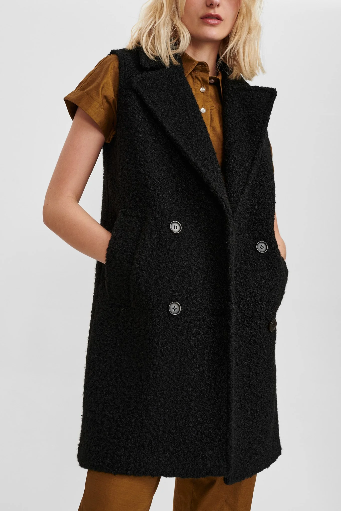 NUCYAN WAISTCOAT - Caviar - Image 4