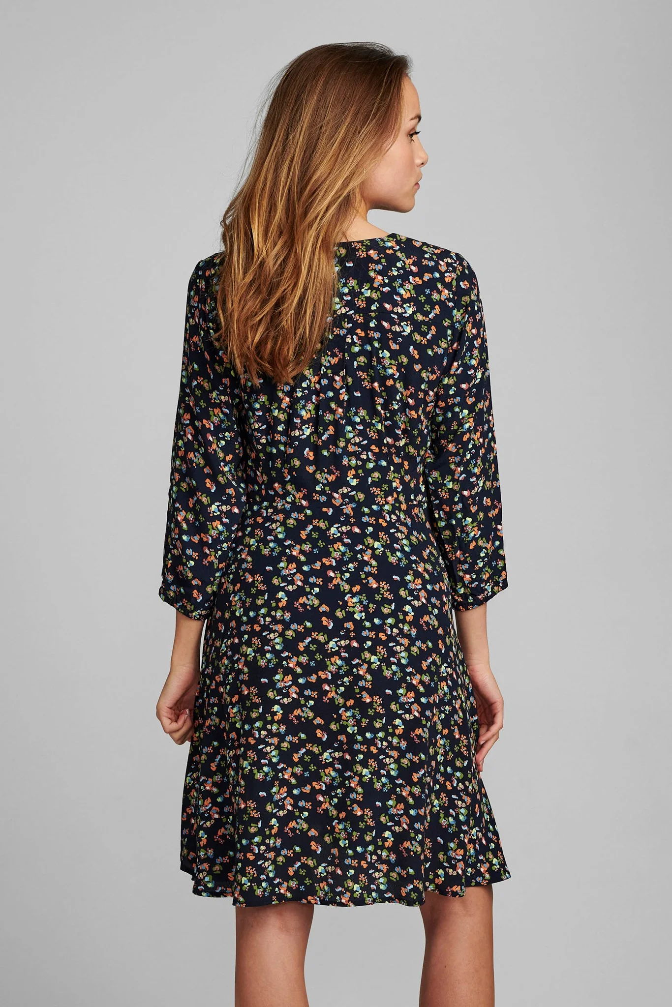 NUDACEY DRESS 3/4 SLEEVE  - Dark Sapphire - Image 2