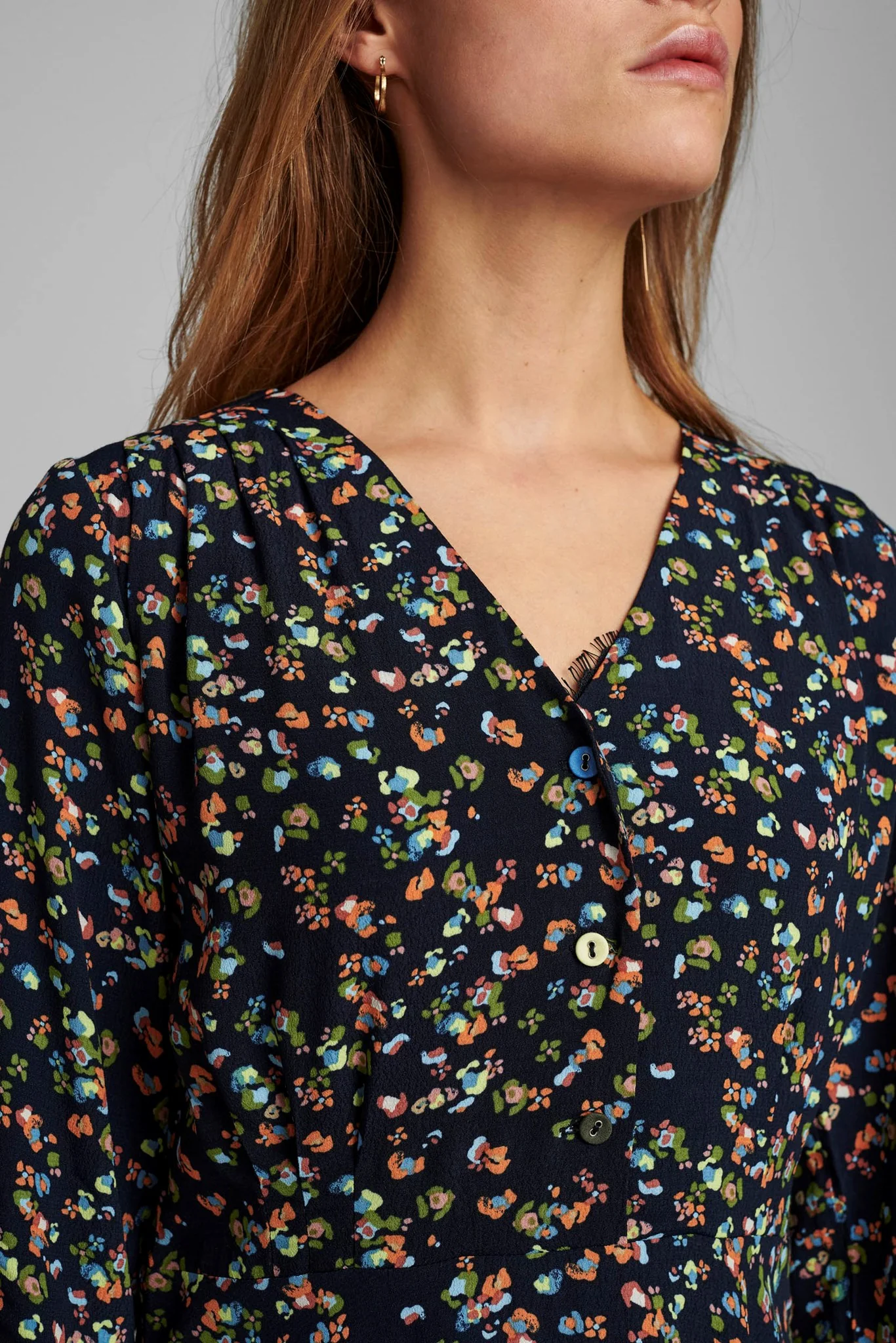 NUDACEY DRESS 3/4 SLEEVE  - Dark Sapphire - Image 4