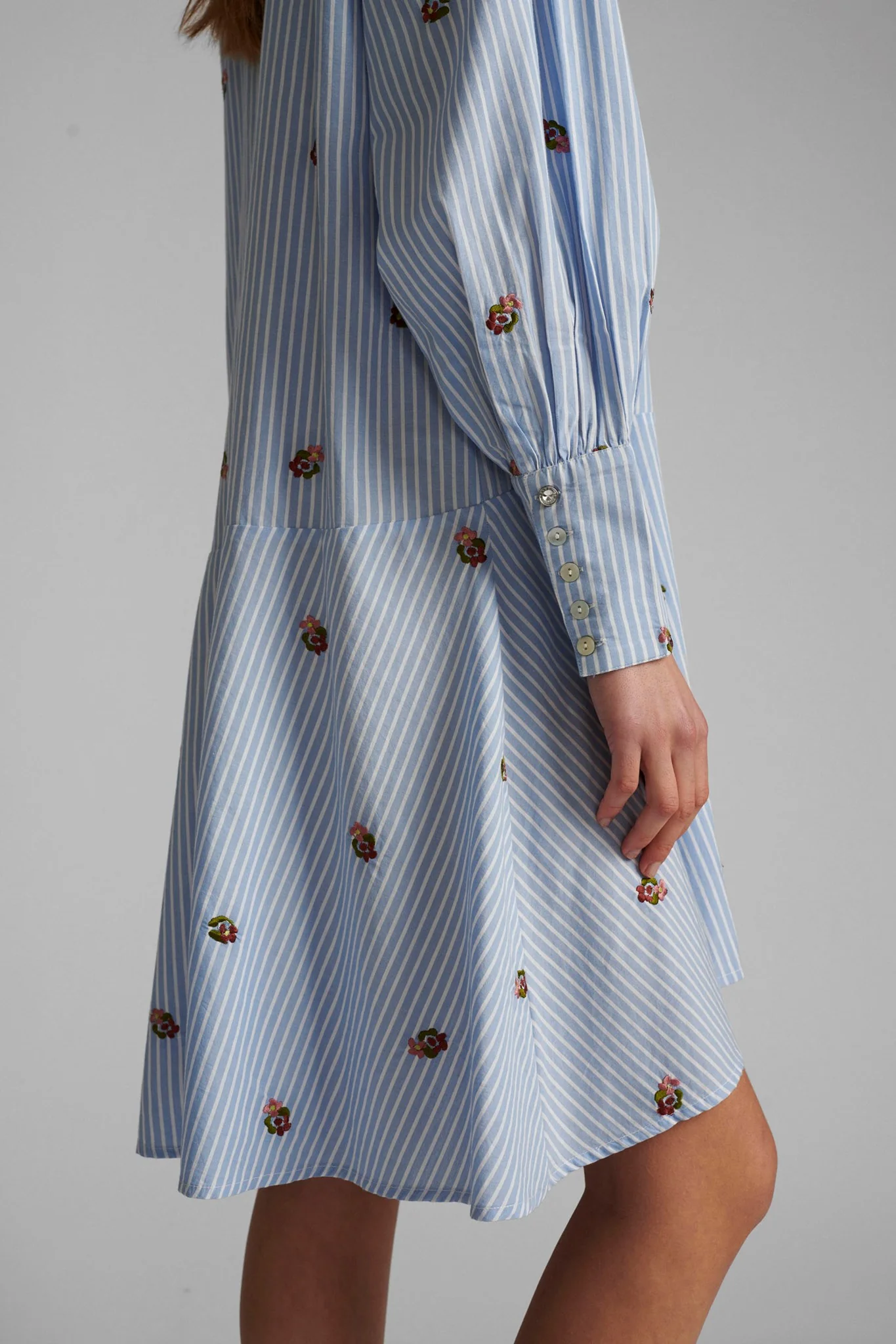 NUDAHLIA DRESS - Blue Stripe - Image 5