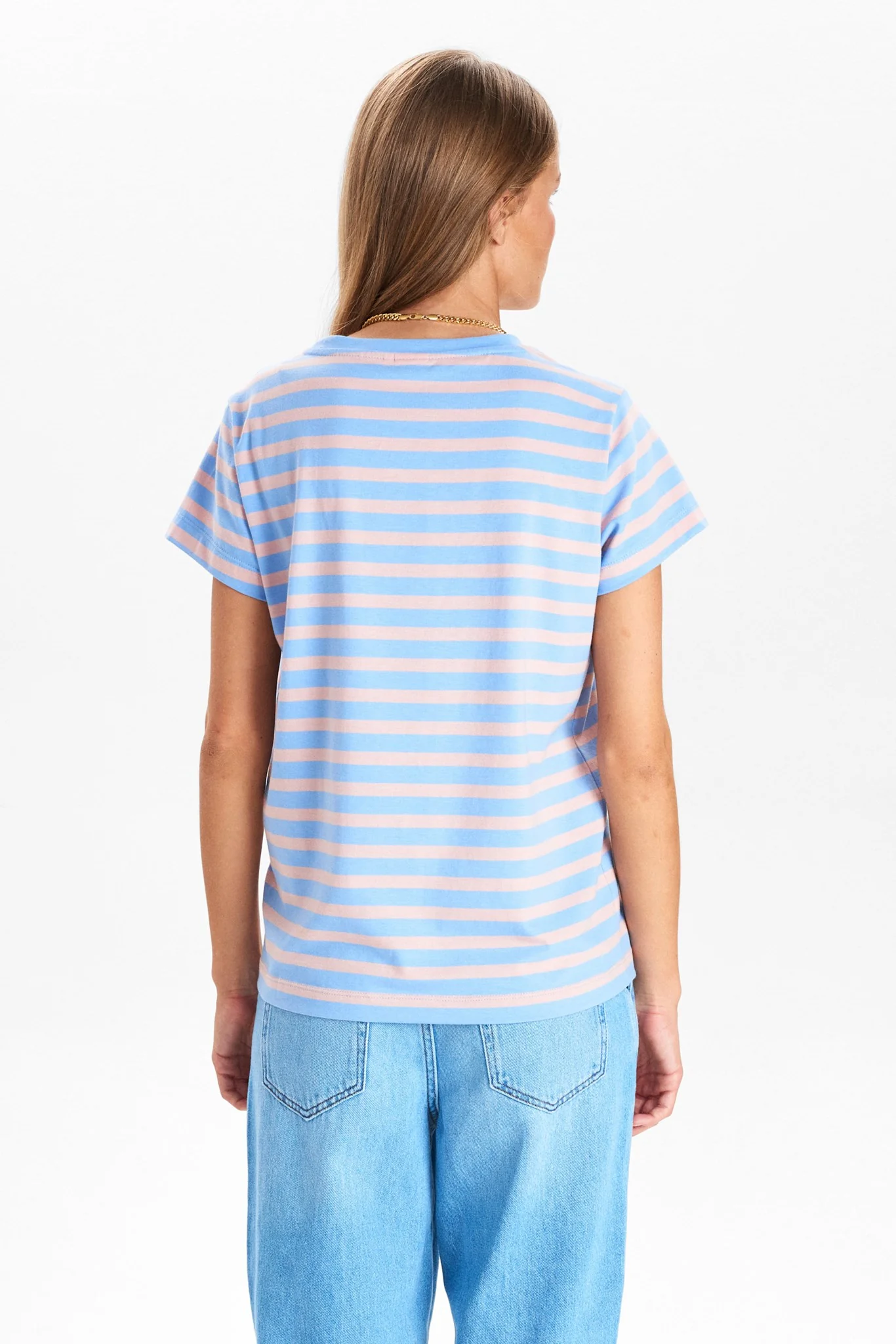 NUDAIMI T-SHIRT - NOOS - GOTS - Bel Air Blue - Image 2