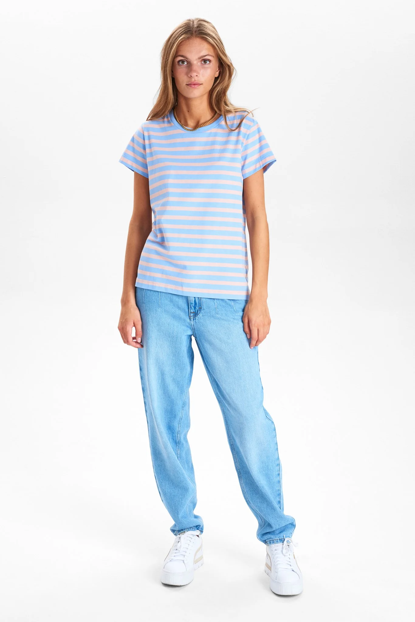 NUDAIMI T-SHIRT - NOOS - GOTS - Bel Air Blue - Image 3