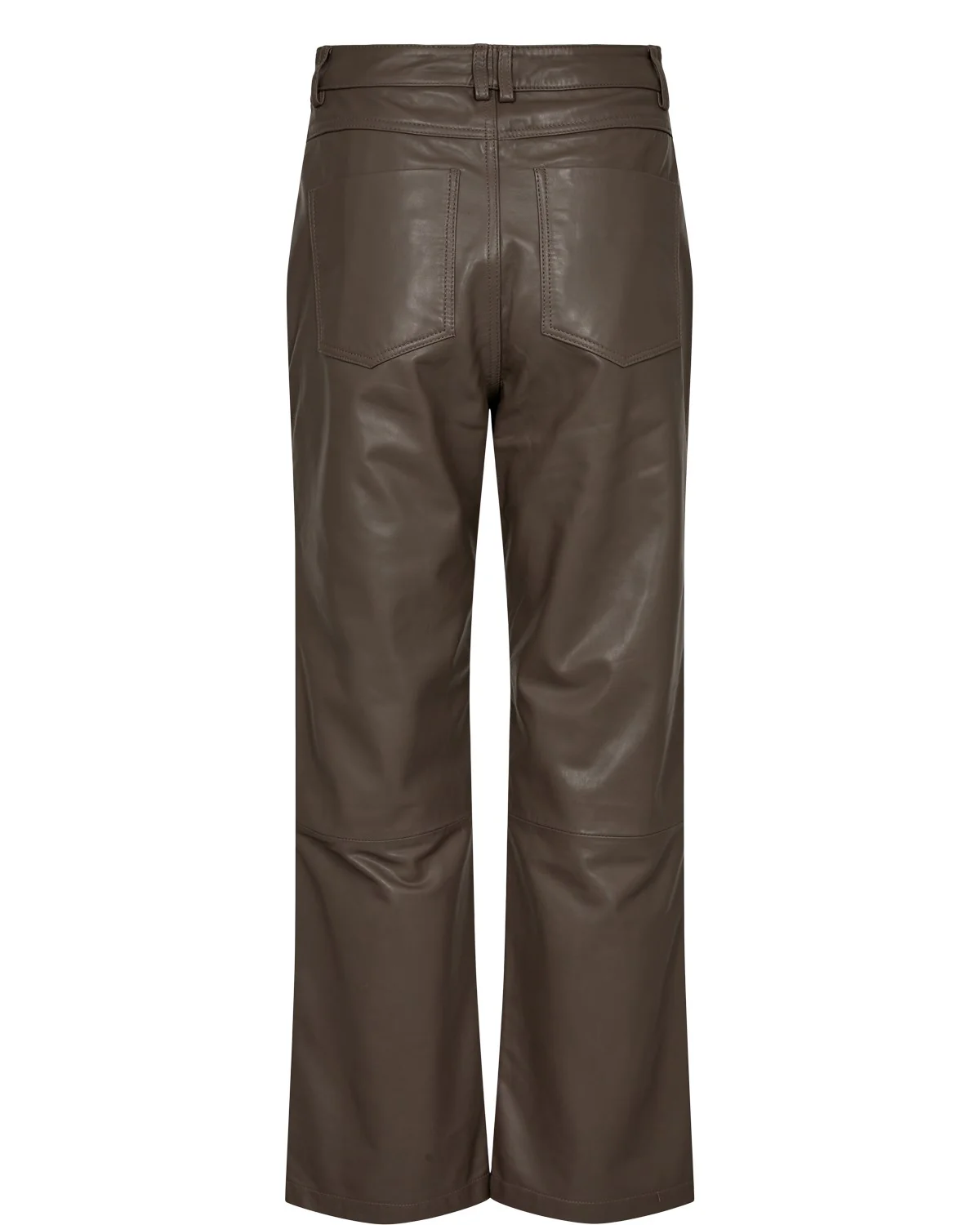 NUDARCY LEATHER PANTS  - Elephant - Image 4