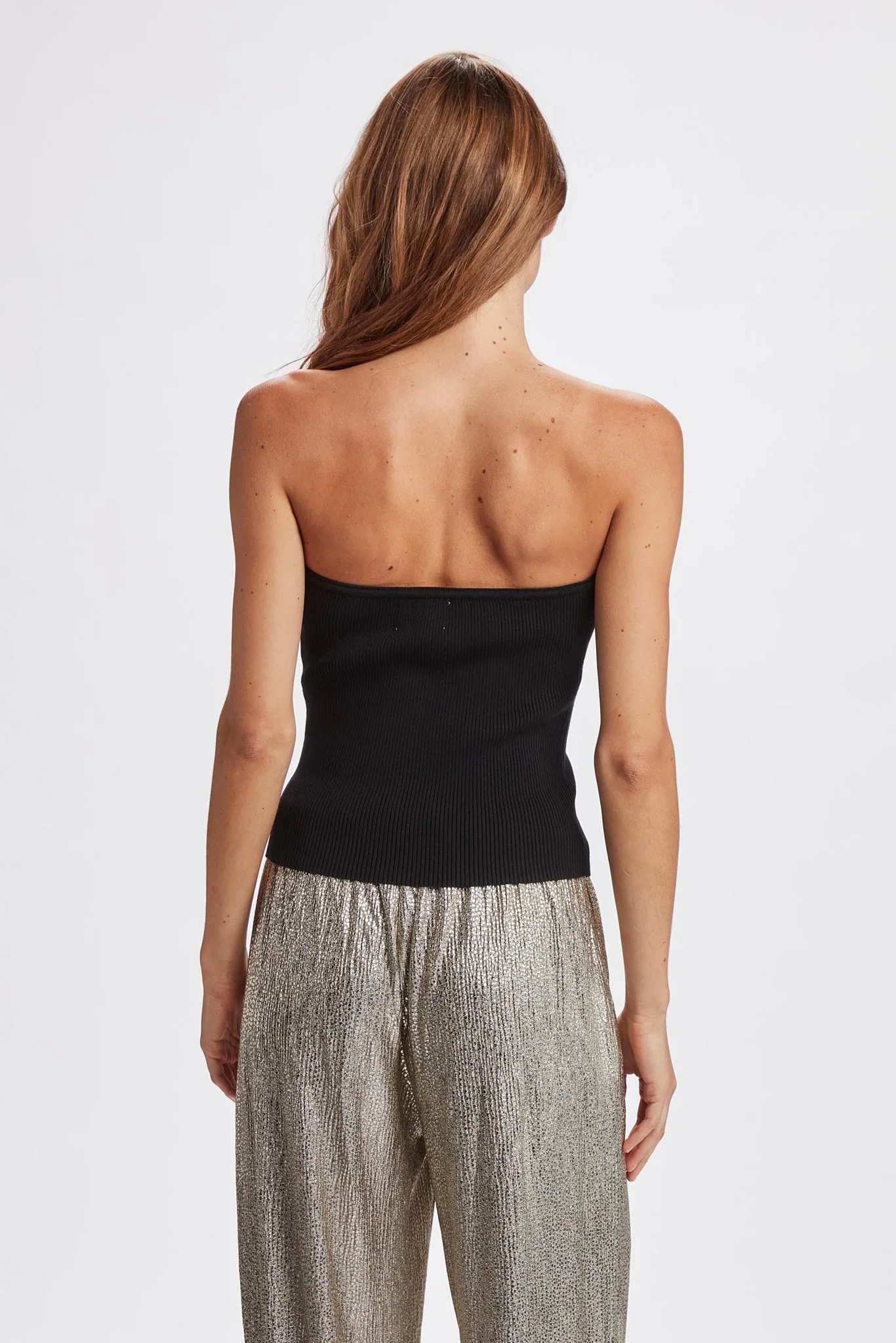 NUDARLA STRAPLESS TOP - Caviar - Image 2