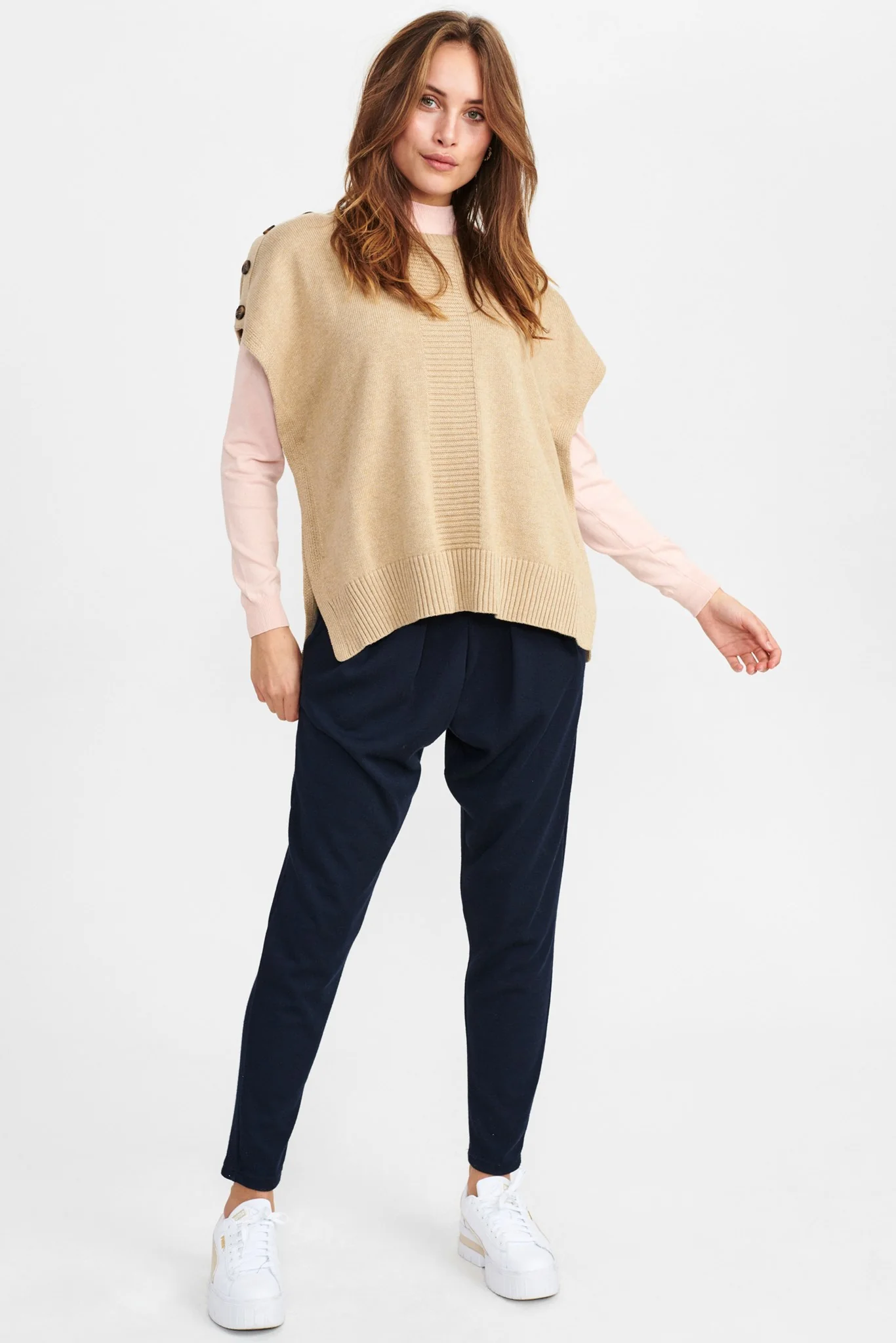 NUDARLENE BUTTON - NOOS - Sesame Melange - Image 3