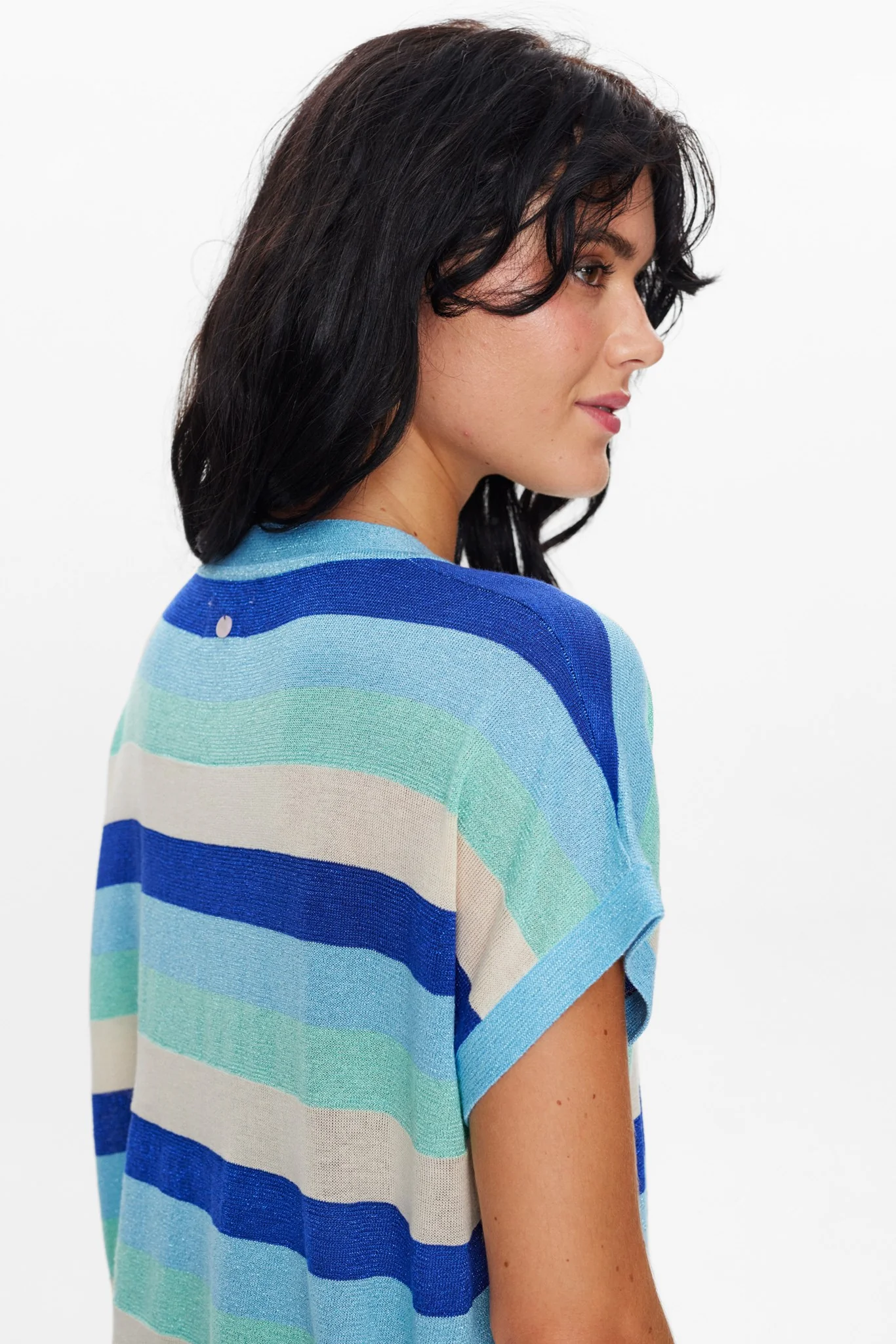NUDARLENE LUREX  PULLOVER - Baltic Sea - Image 4