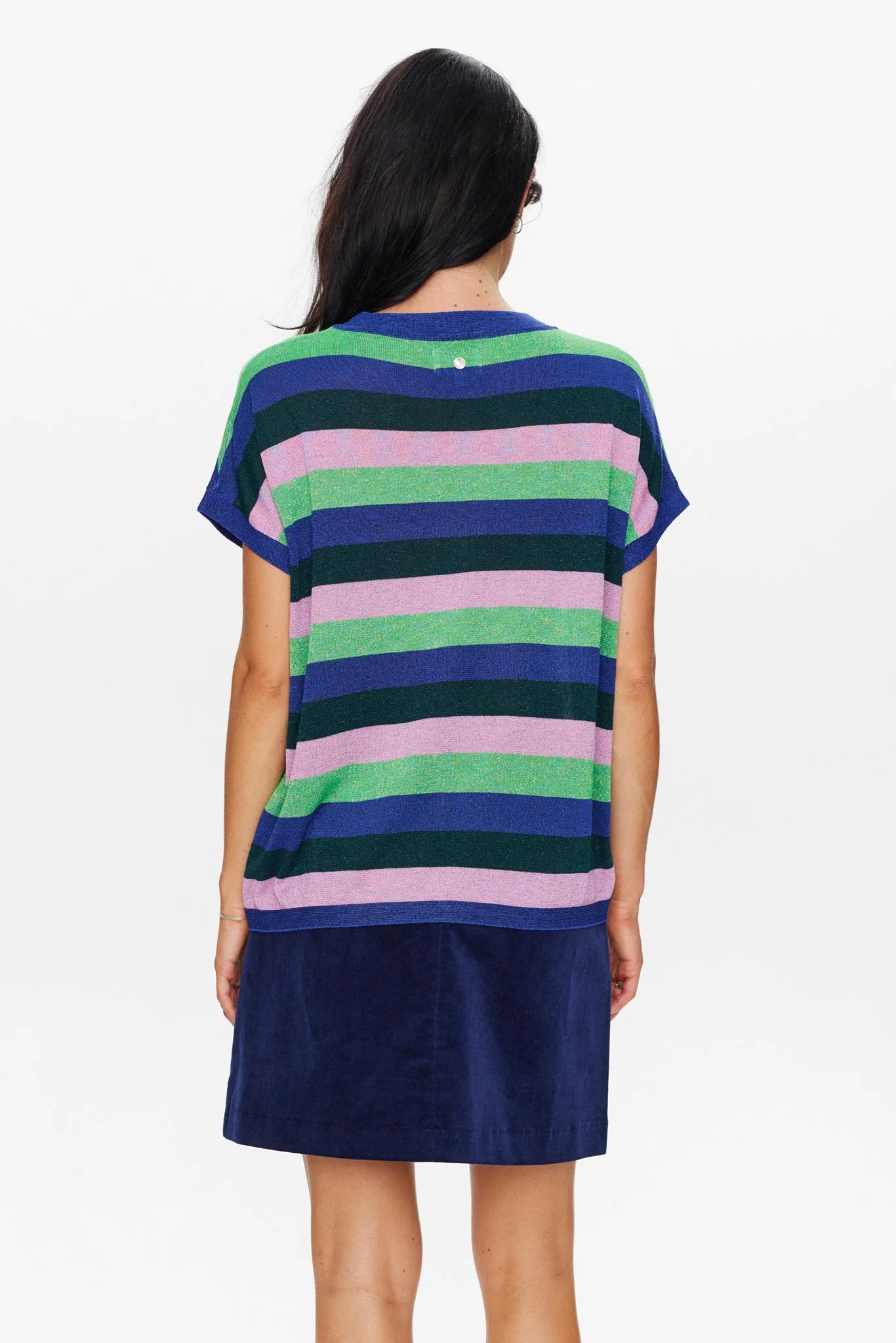 NUDARLENE LUREX  PULLOVER - Clematis Blue - Image 2