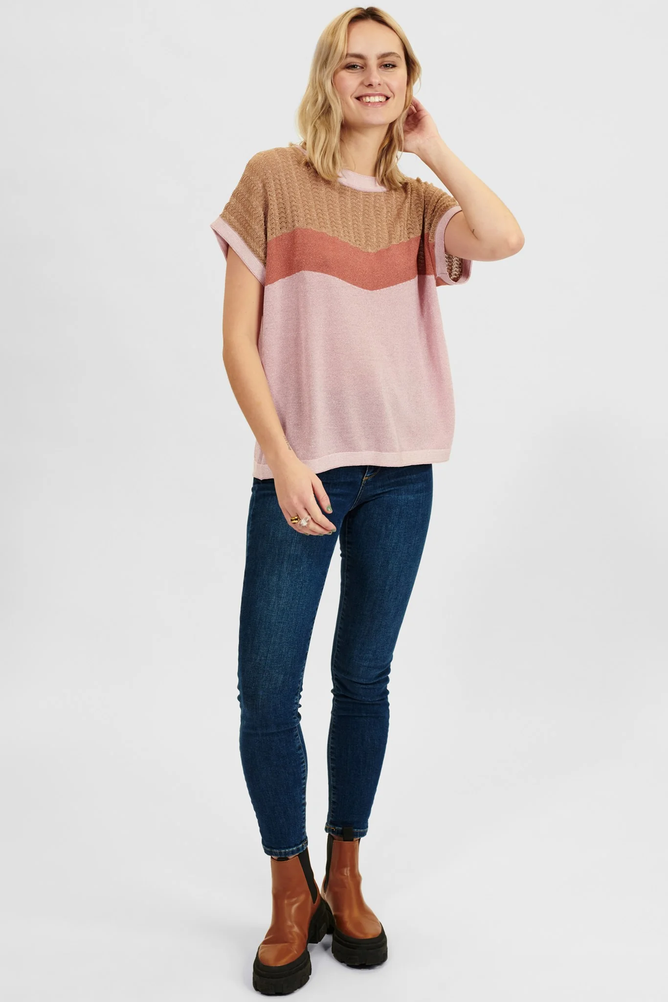 NUDARLENE PULLOVER - Chalk Pink - Image 3