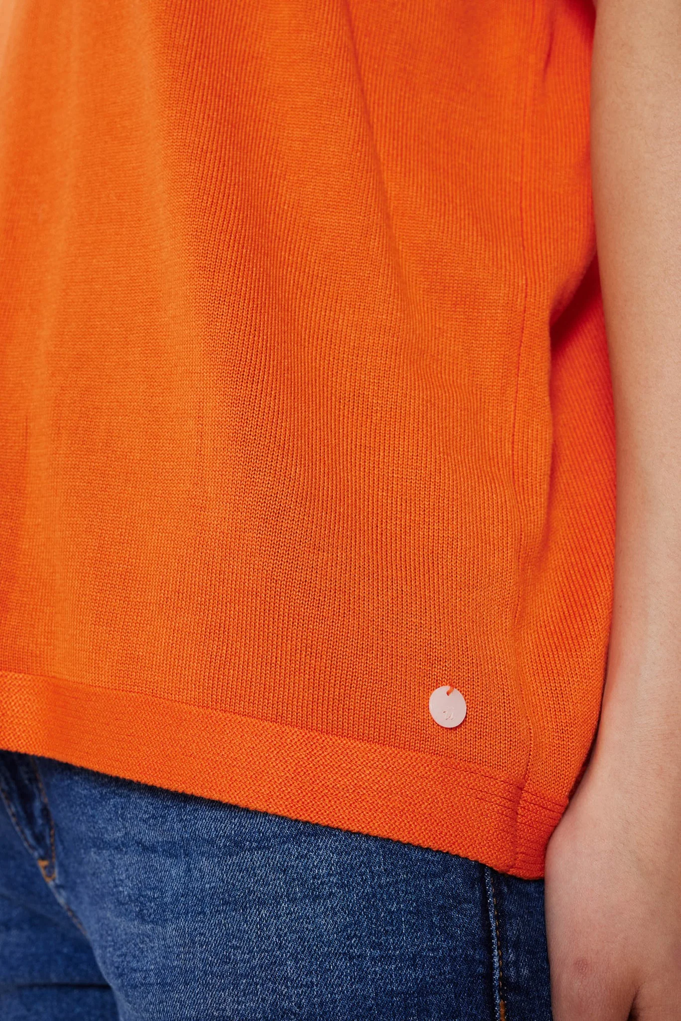 NUDARLENE PULLOVER  - Red Orange - Image 4
