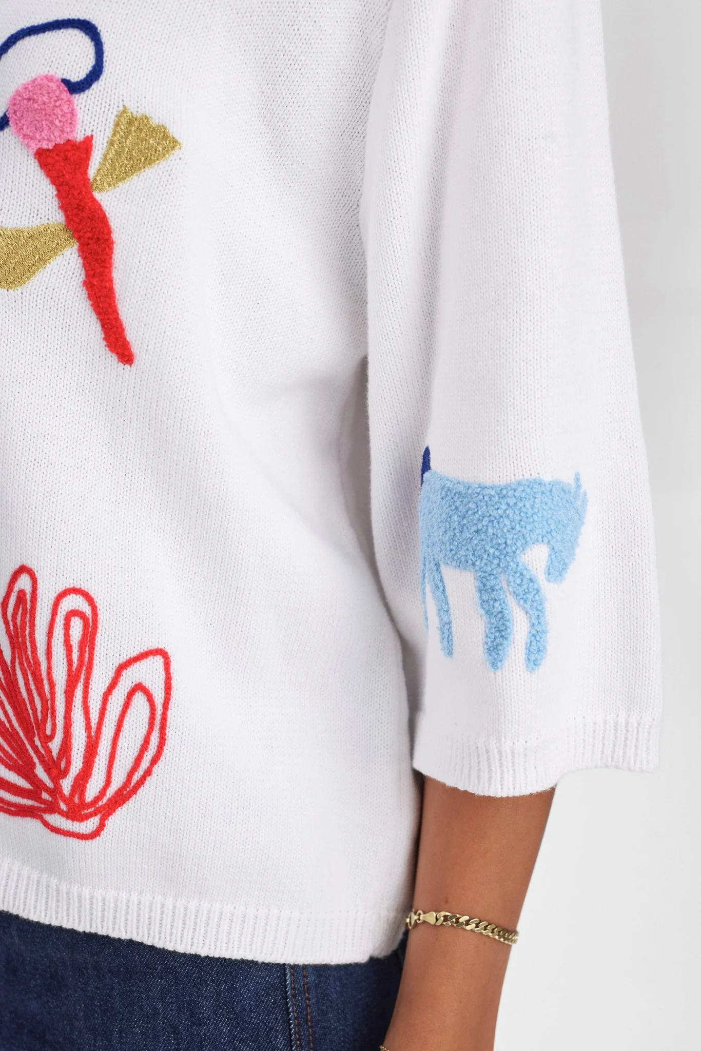 NUDEBORAH PULLOVER - Bright White - Image 4
