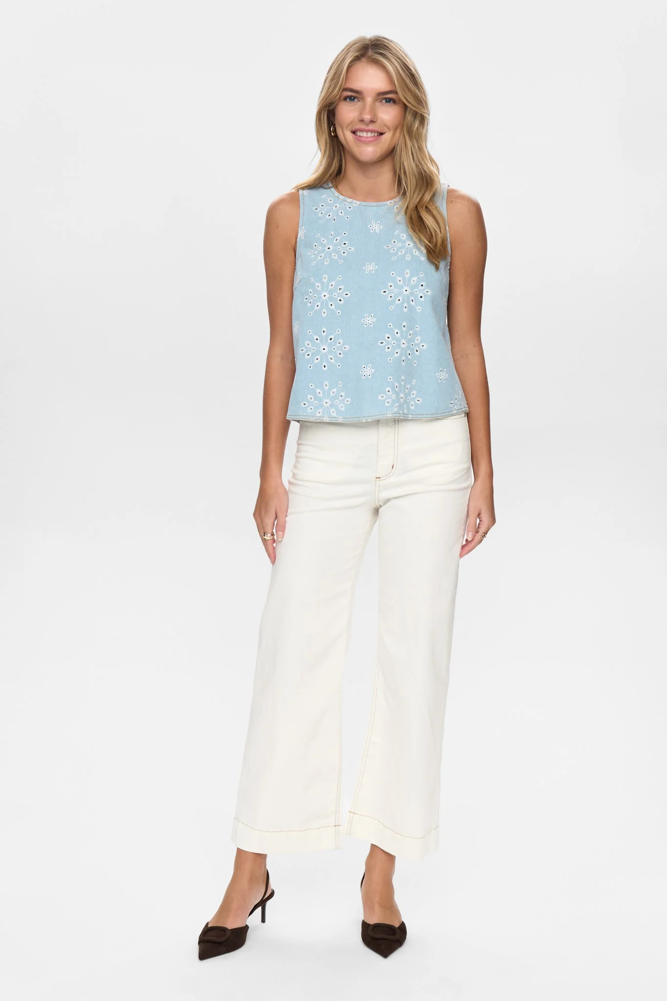 NUDELILAH TOP  - Light Blue Denim - Image 3